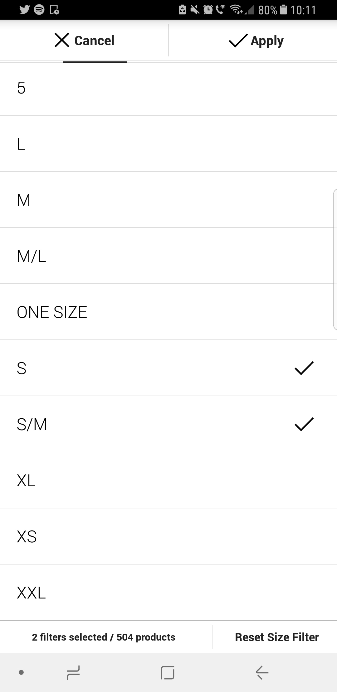 Order of shirt sizes on Urban Outfitters : r/softwaregore