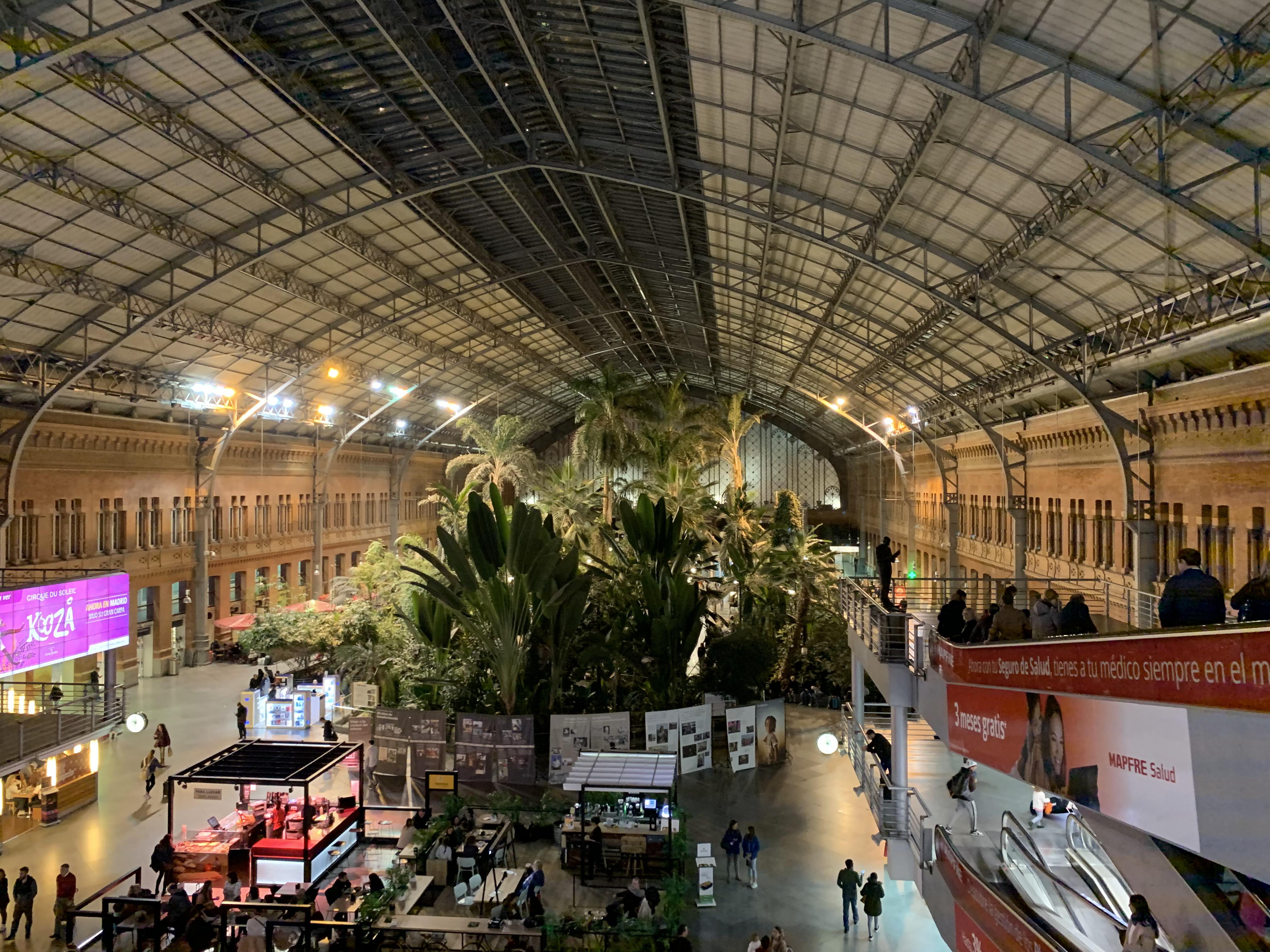 Interior of Atocha station (Madrid) r/europe