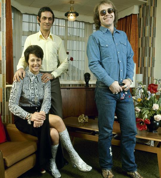 Elton John and His Parents, 1971 r/OldSchoolCool