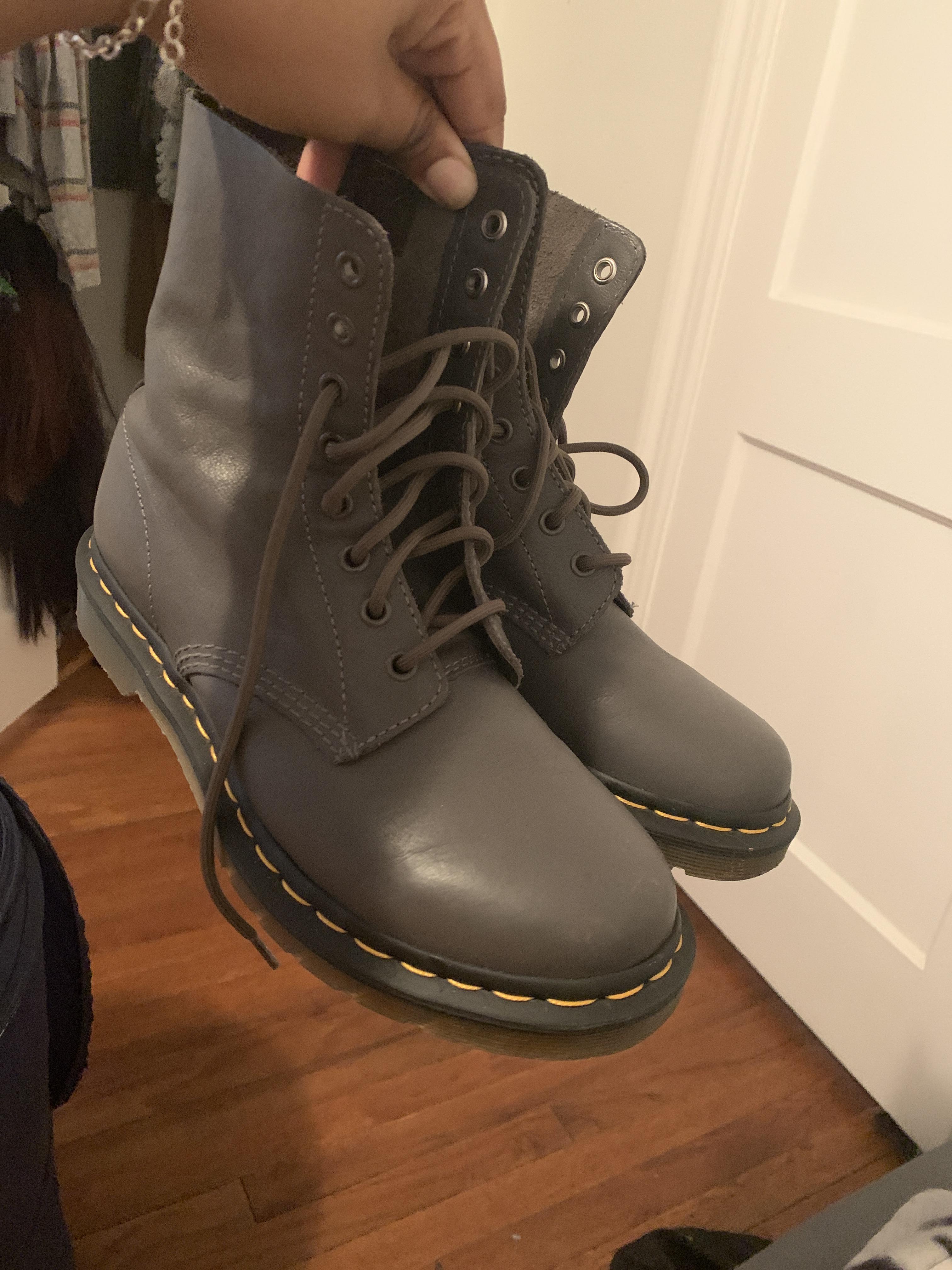 These gray Doc Martens in near perfect condition for just 30