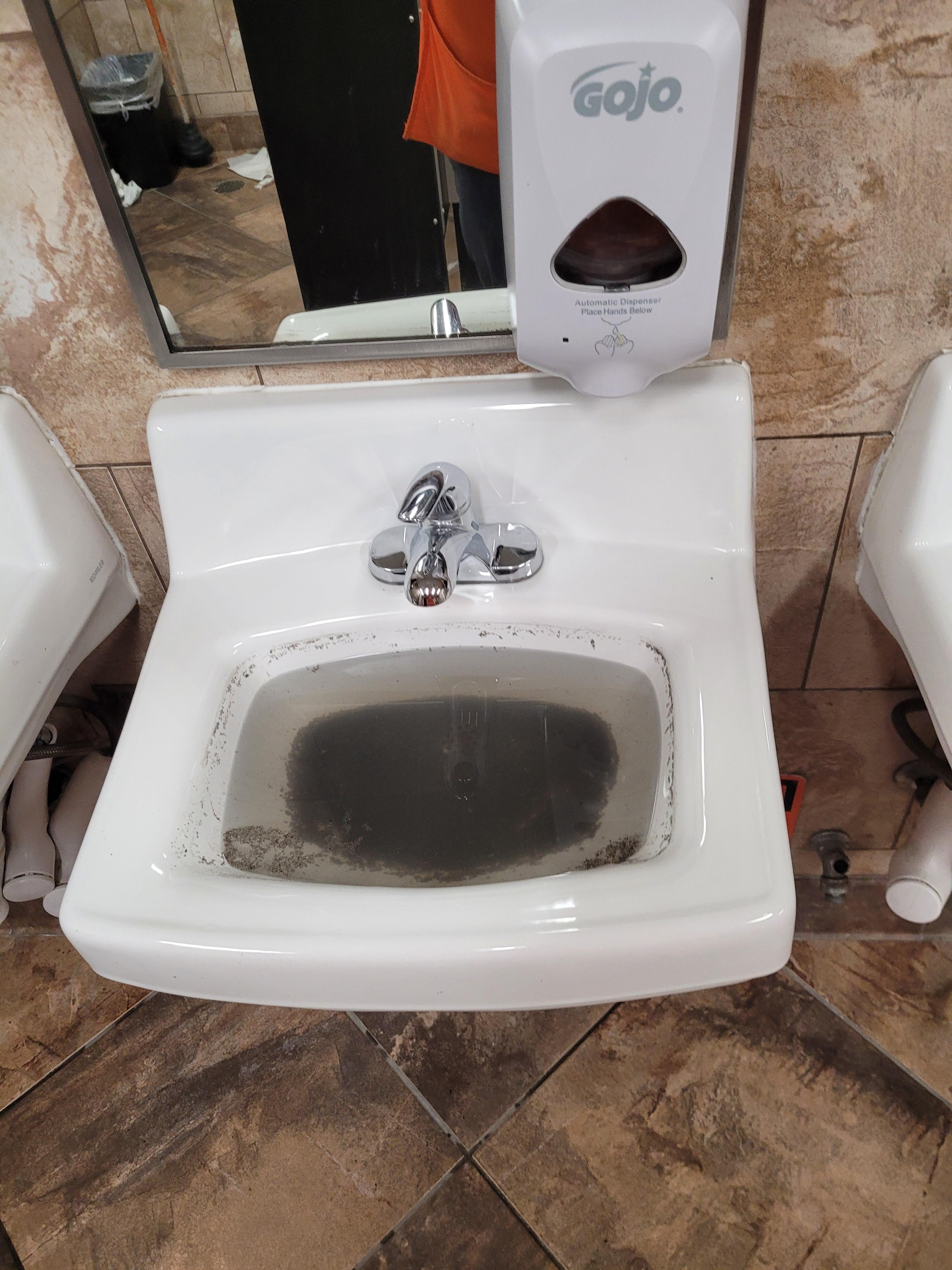 Yesterday the tolet today the sink why do people feel like they canjust