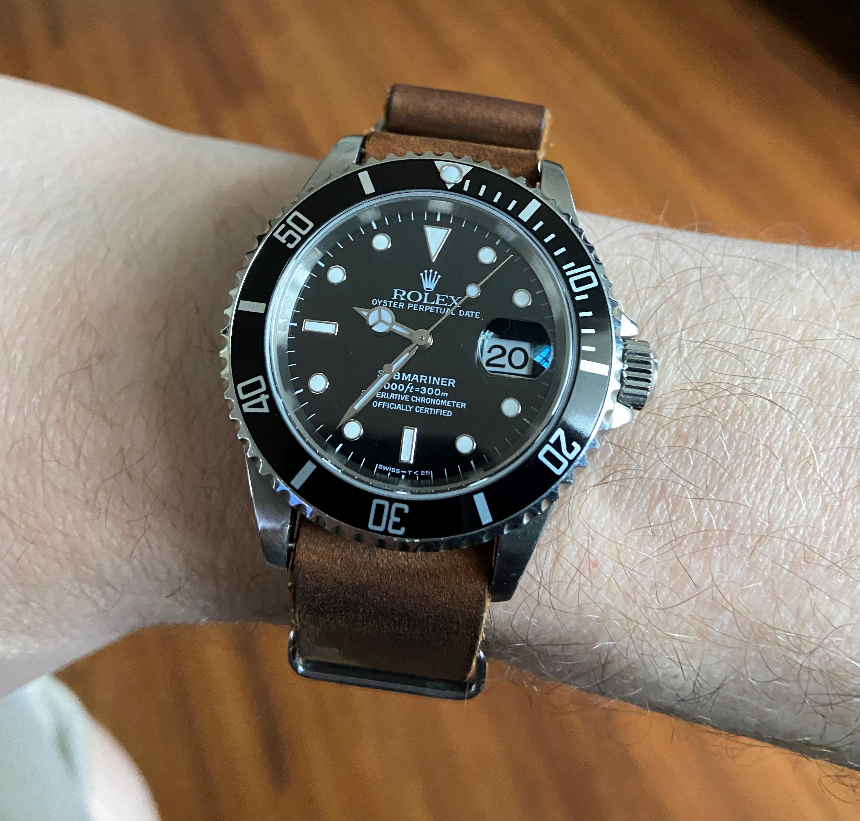 [Submariner] Any love for a Sub on leather? r/Watches