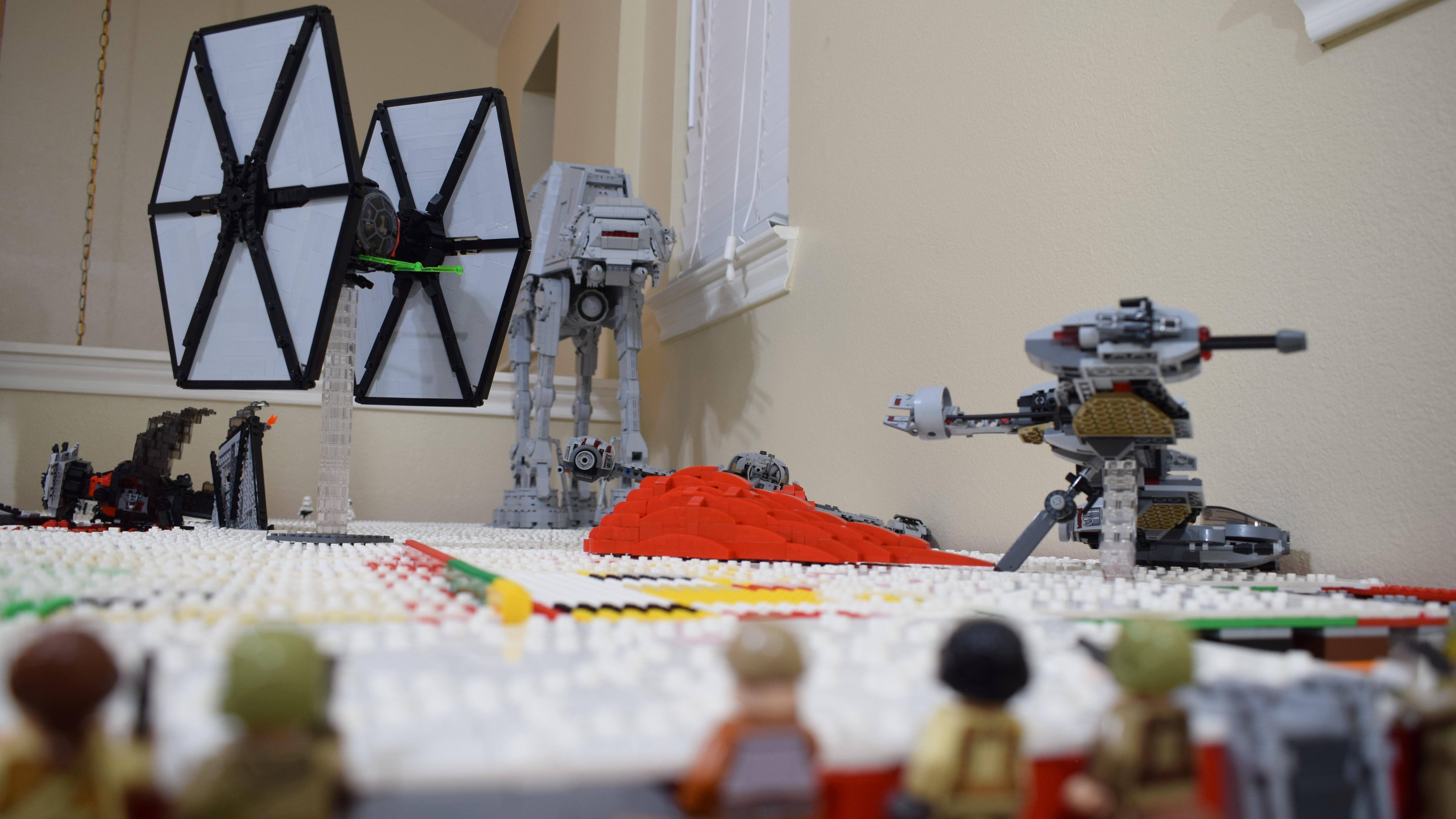 Lego Star Wars Battle Of Crait Moc / MOC36543 Micro Star Wars Battle