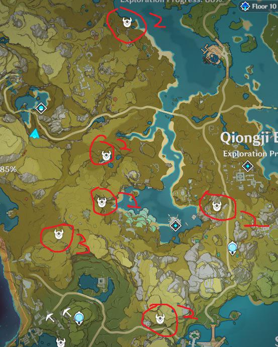 Quick Whopper flower farming location with at least 2 spawns each r