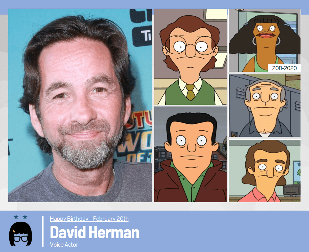 Happy Birthday to Actor David Herman, who provides the voices of Mr