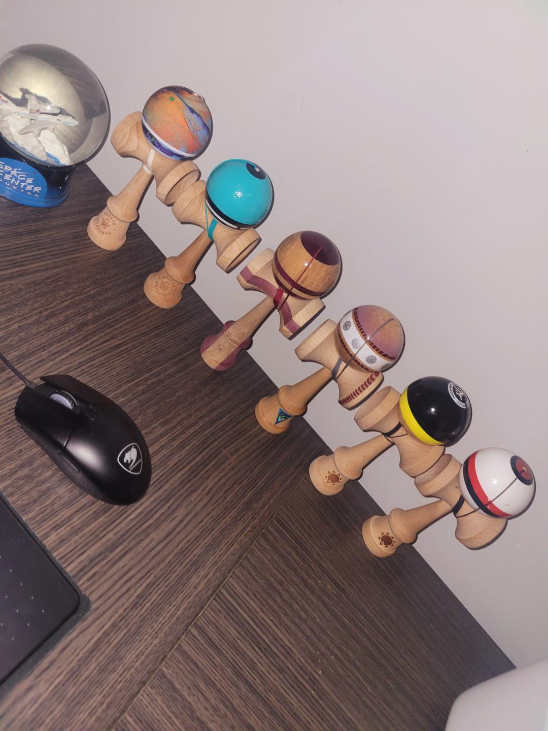 The collection so far😤 Kendama