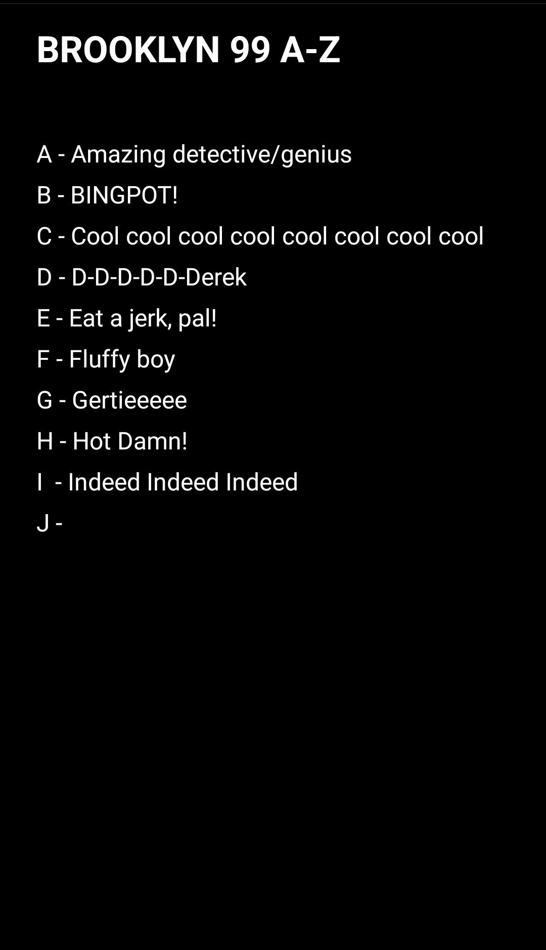 BROOKLYN 99 AZ (10/26) r/brooklynninenine