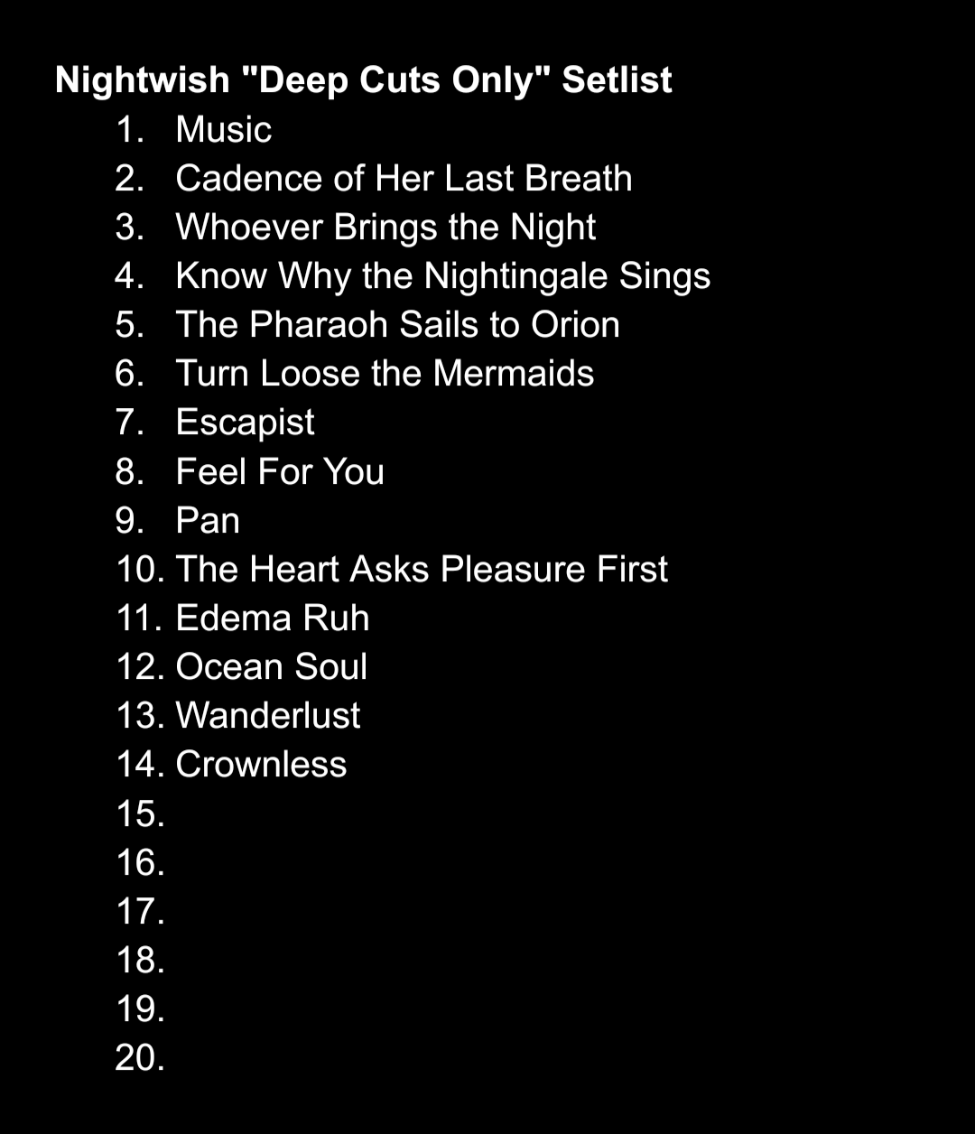 A double win for Wishmaster fans! Wanderlust and Crownless ties