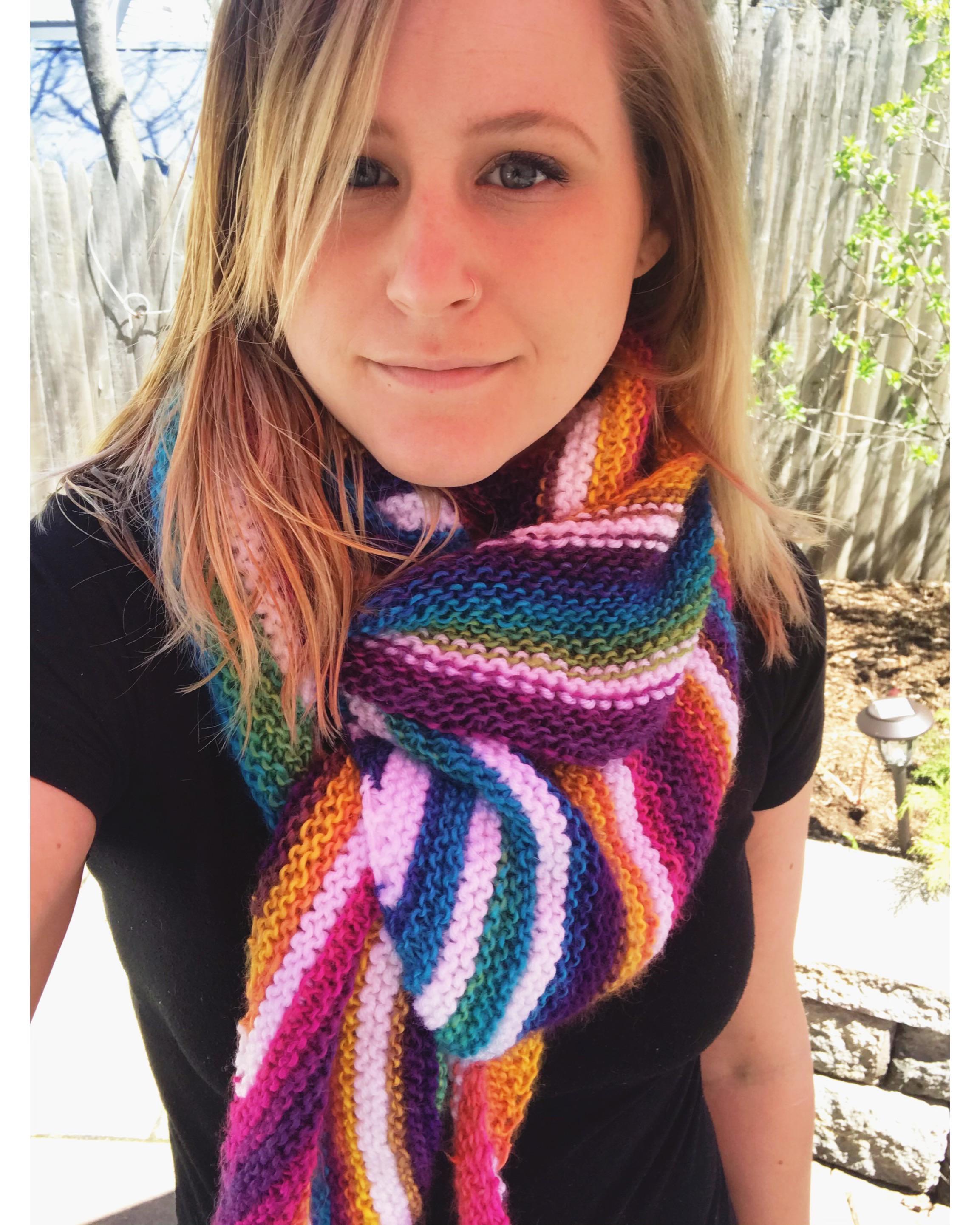 First knitting project was a success! r/knitting