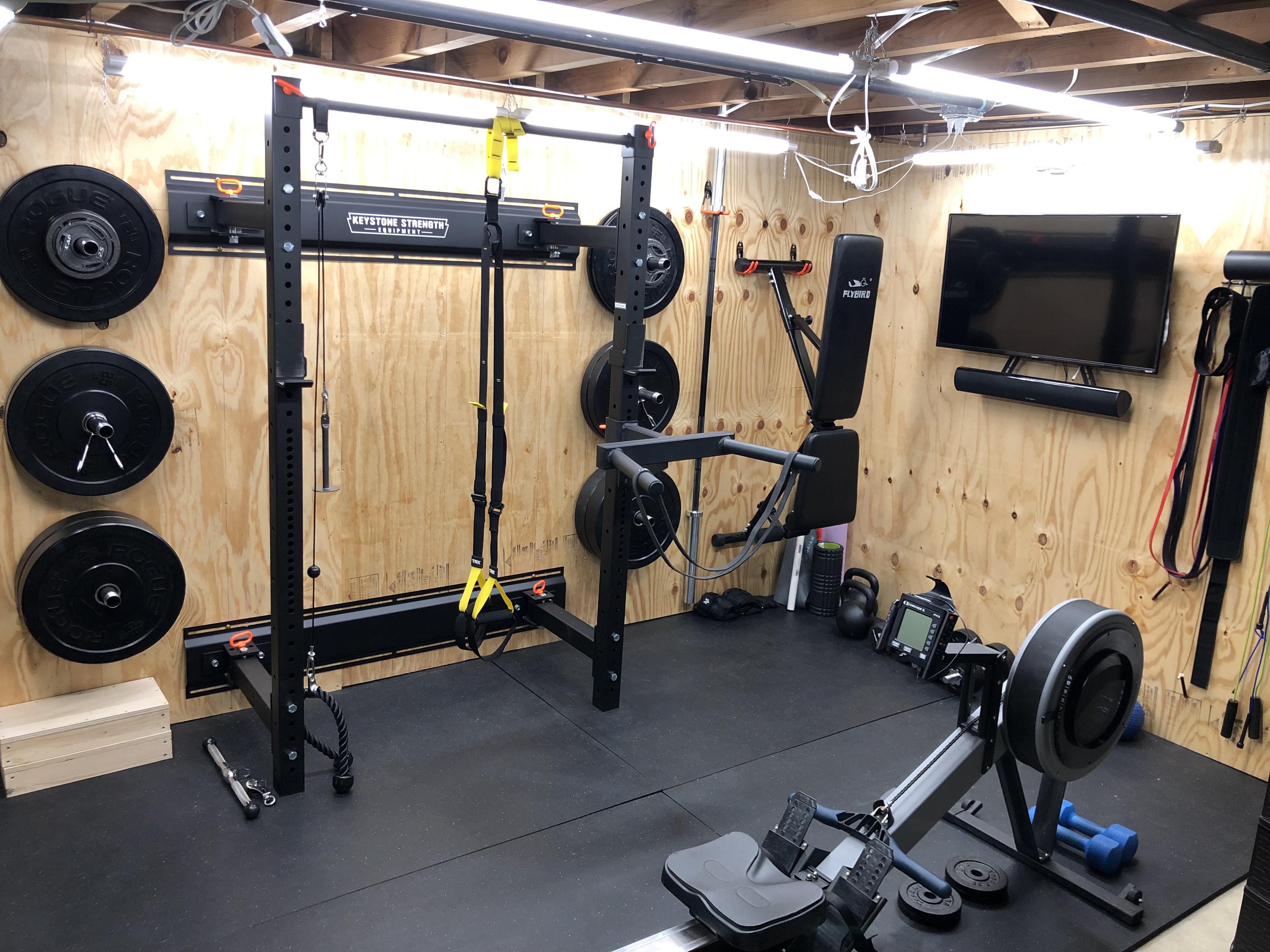 This is our little home gym we affectionately refer to as “The Box”. I