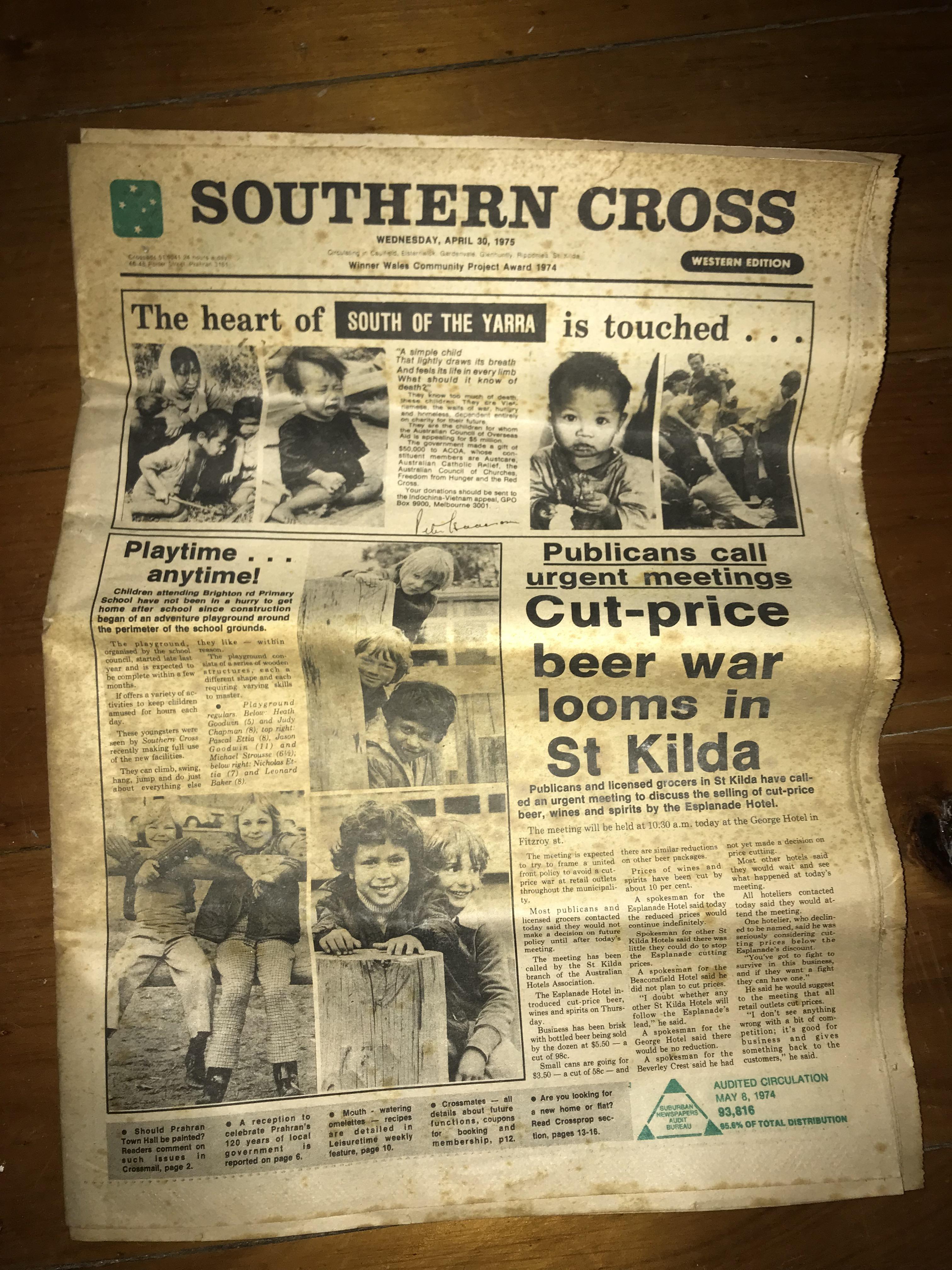 Old Melbourne Newspaper I Found From 1975 r/melbourne