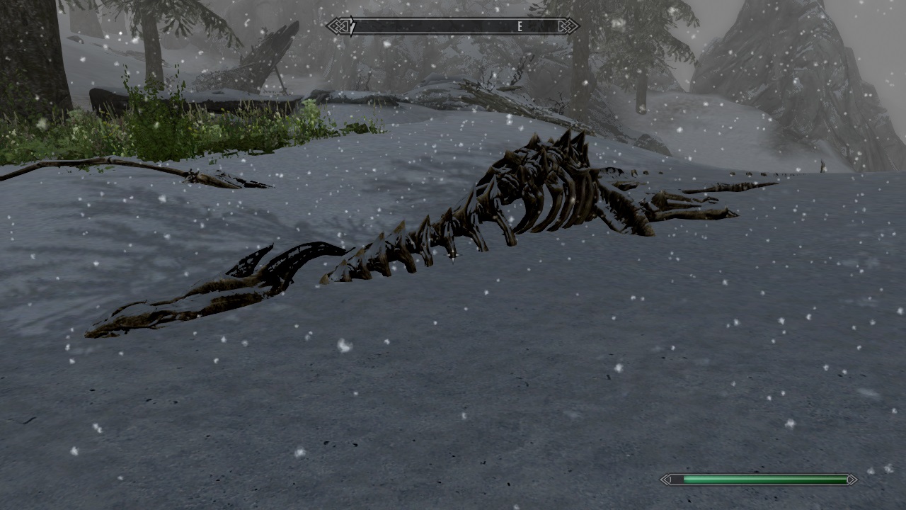 Found a dragon skeleton near the eastern edge of Bruma r/beyondskyrim
