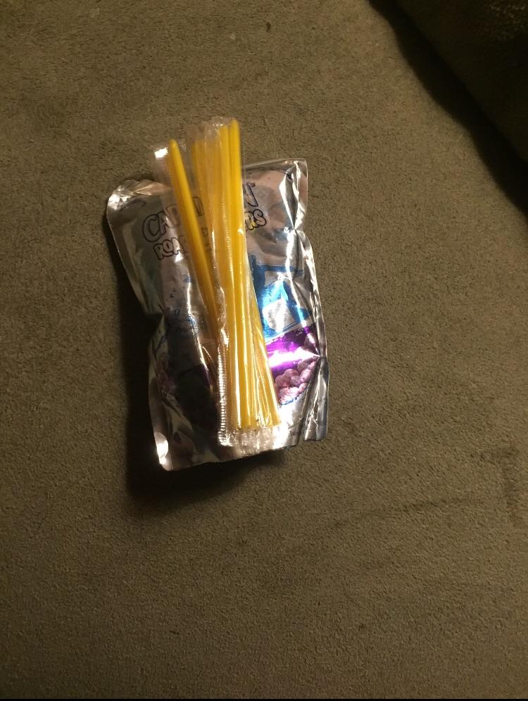 Found this Capri sun with like 10 straws r/mildlyinteresting