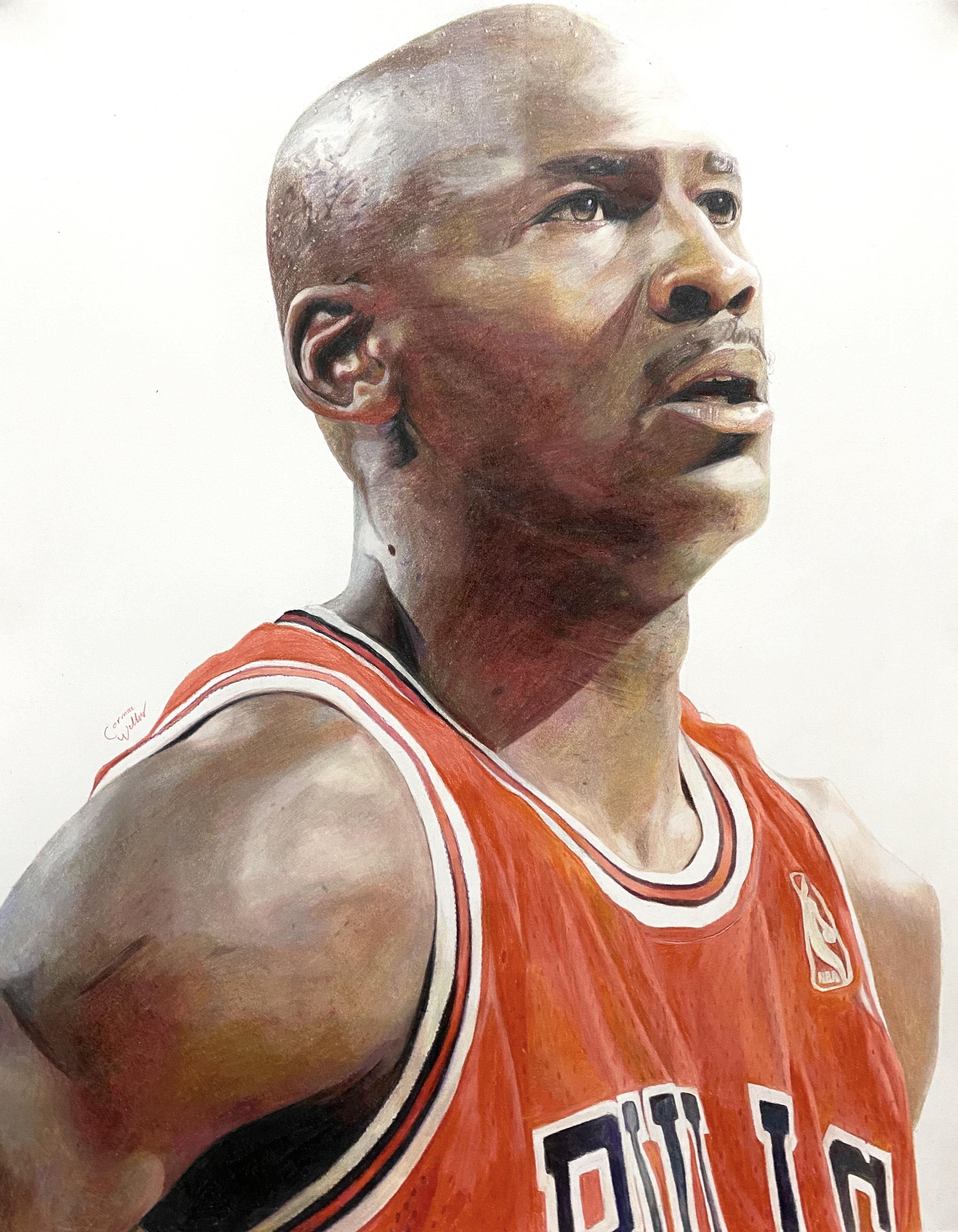 Michael Jordan Portrait, Myself, Pencils on Bristol, 2020 r/Art
