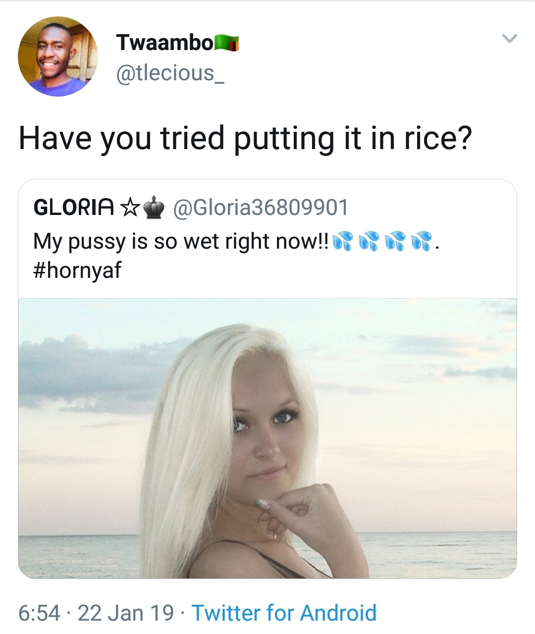 Rice absorbs water r/BlackPeopleTwitter