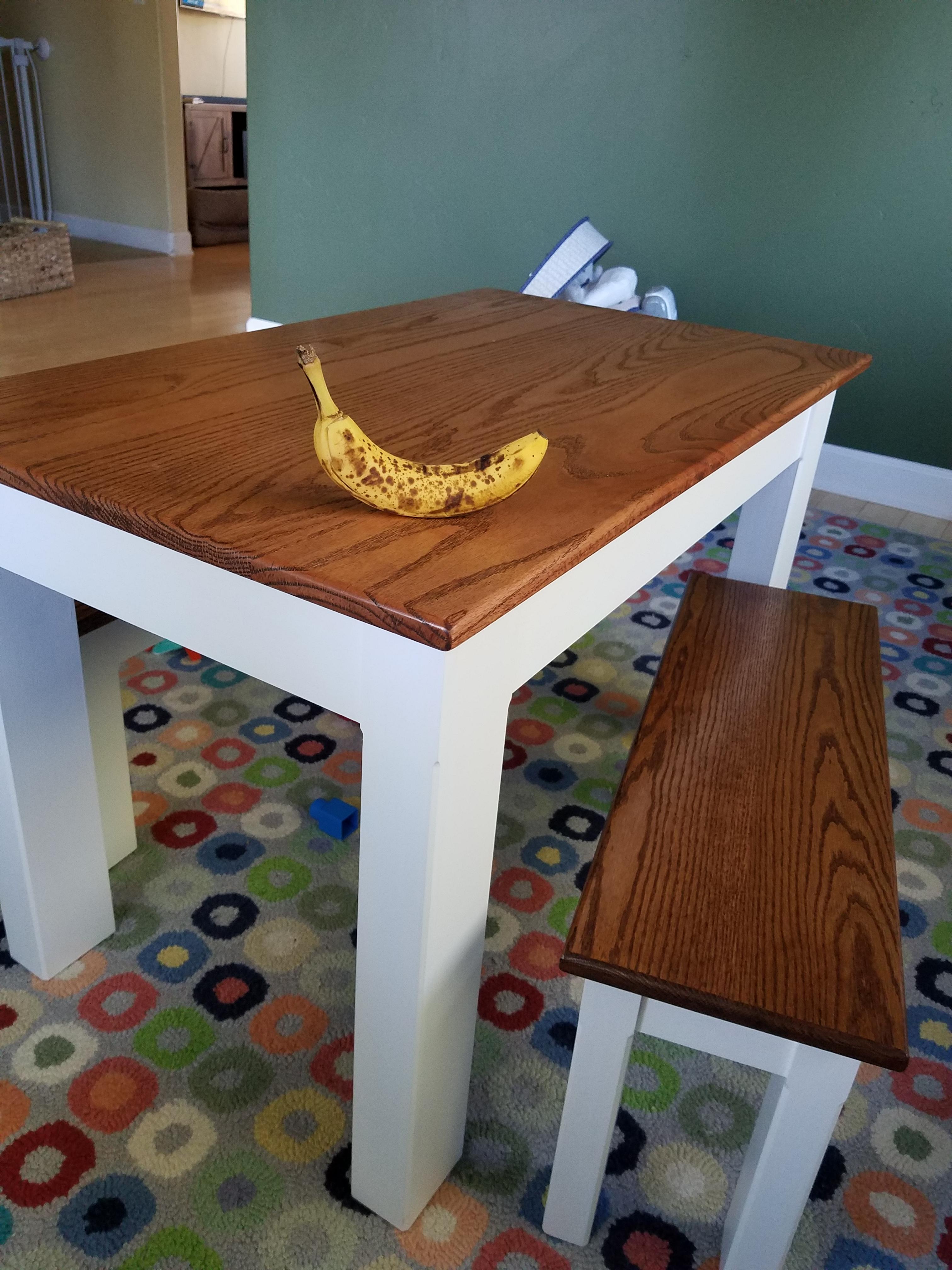 Table and benches for my kids. Took way longer than expected because