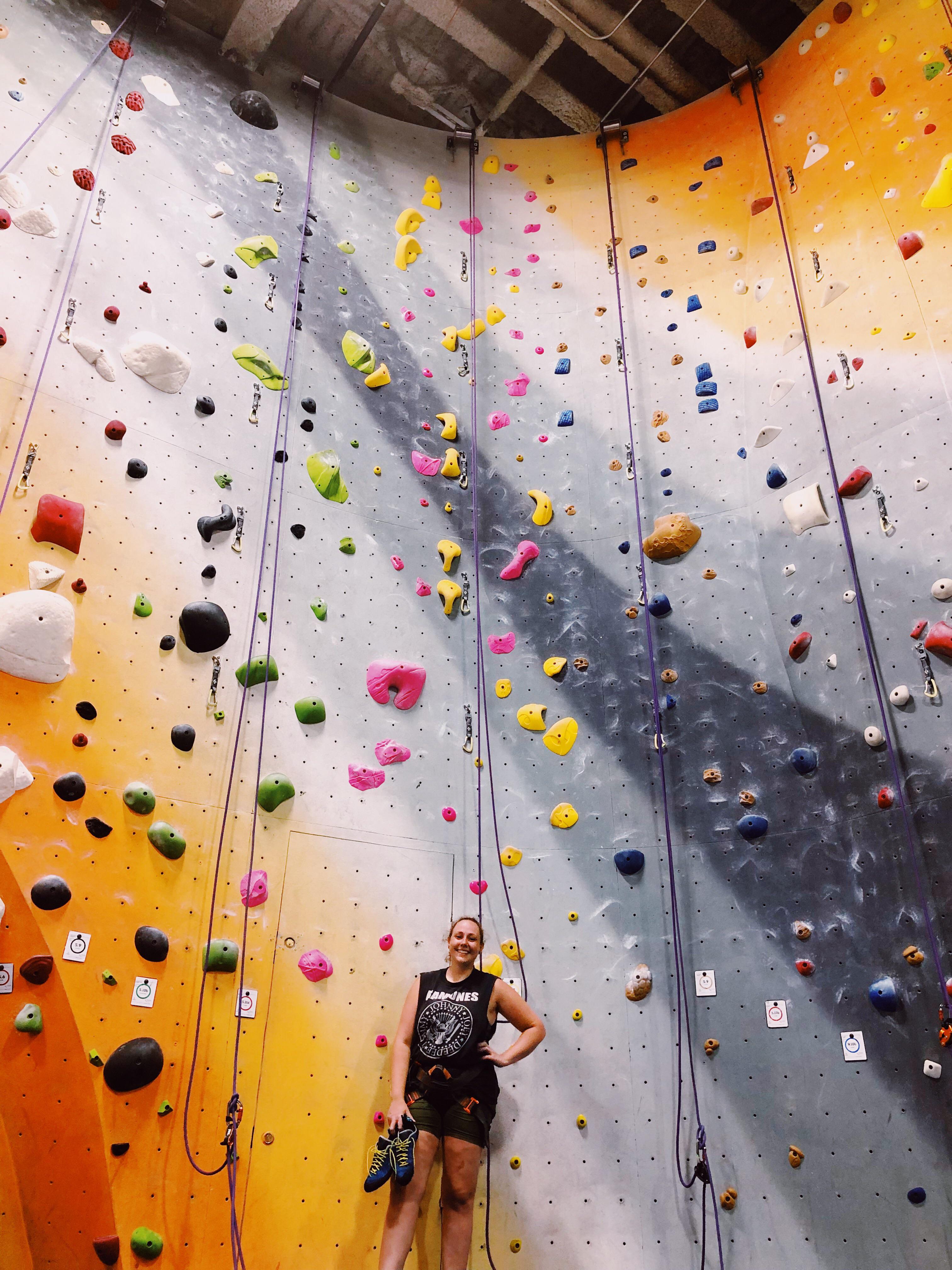 After 3 weeks of climbing 5.5s just to conquer my fear of heights, I