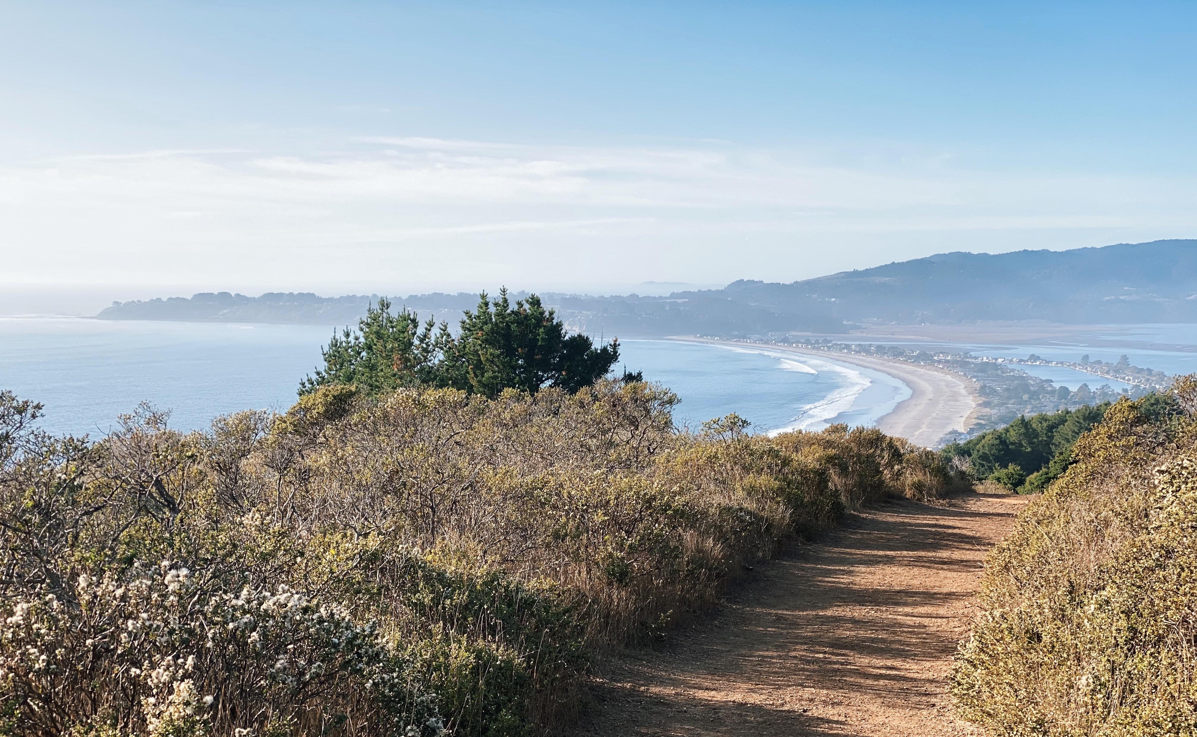 Exiting the Dipsea trail and approaching Stinson Beach in Marin County