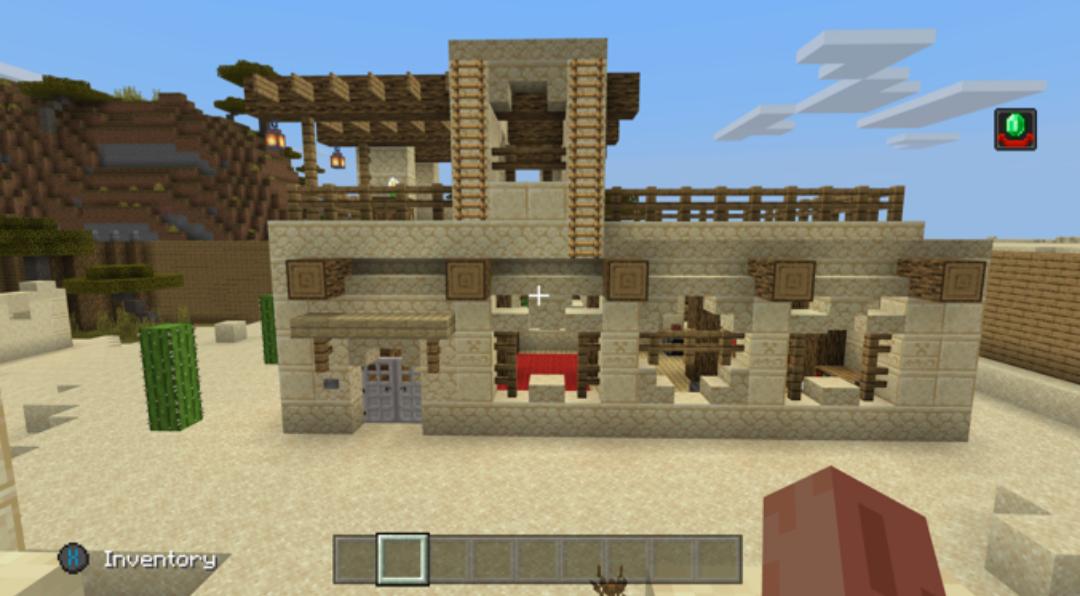 I built a desert house in a village with a wall surrounding the village. Any criticism