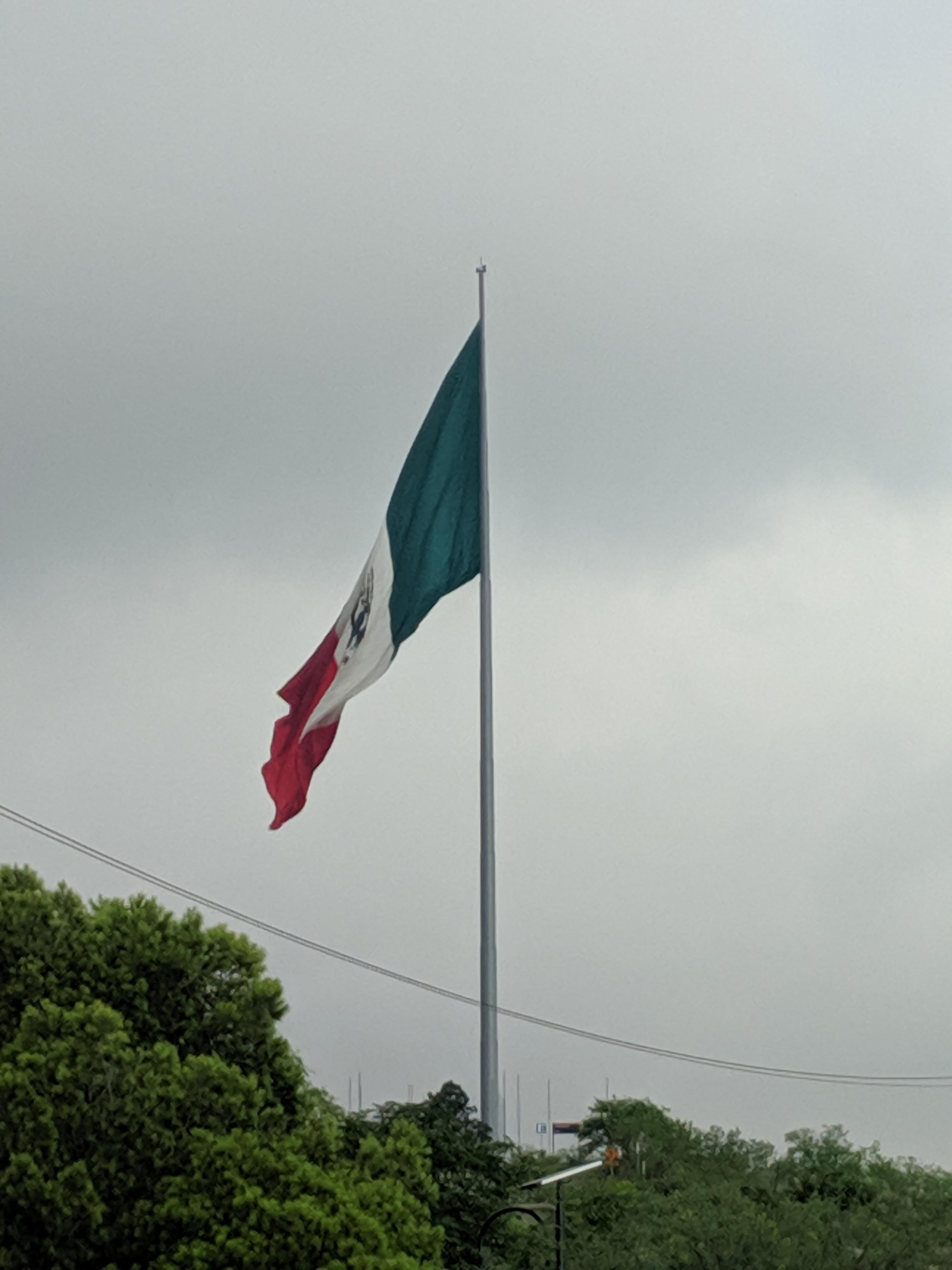 The Biggest Flag in Mexico r/vexillology