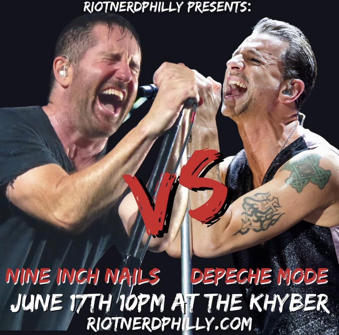Depeche Mode Vs Nine Inch Nails Dance Party 6/17 r/philly