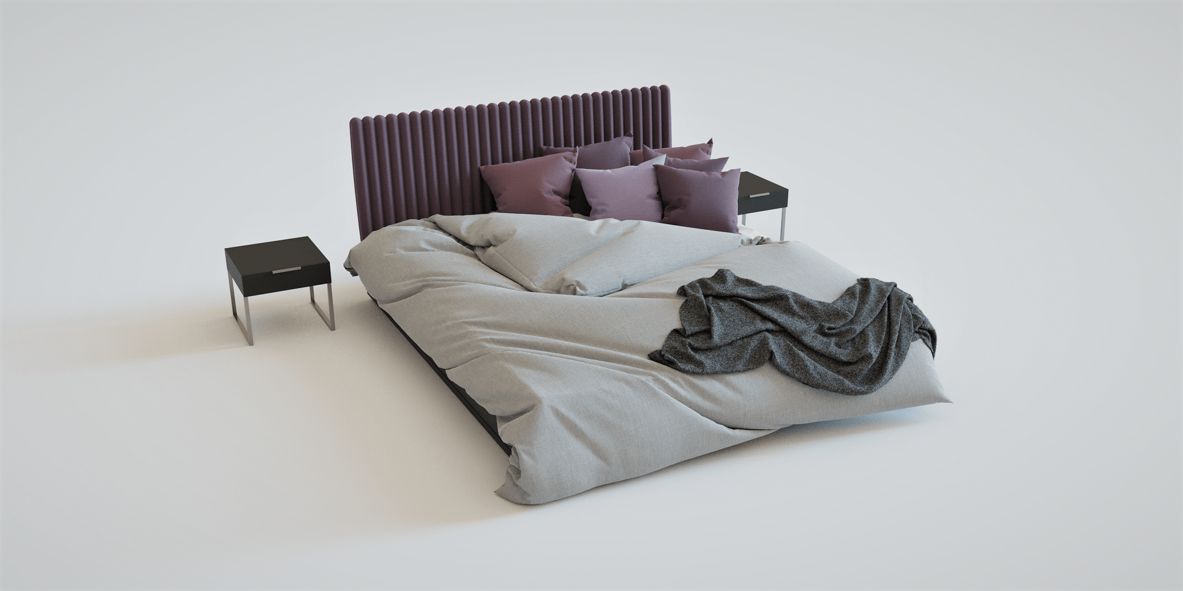 I got obsessed with creating beds in blender ^^ r/blender