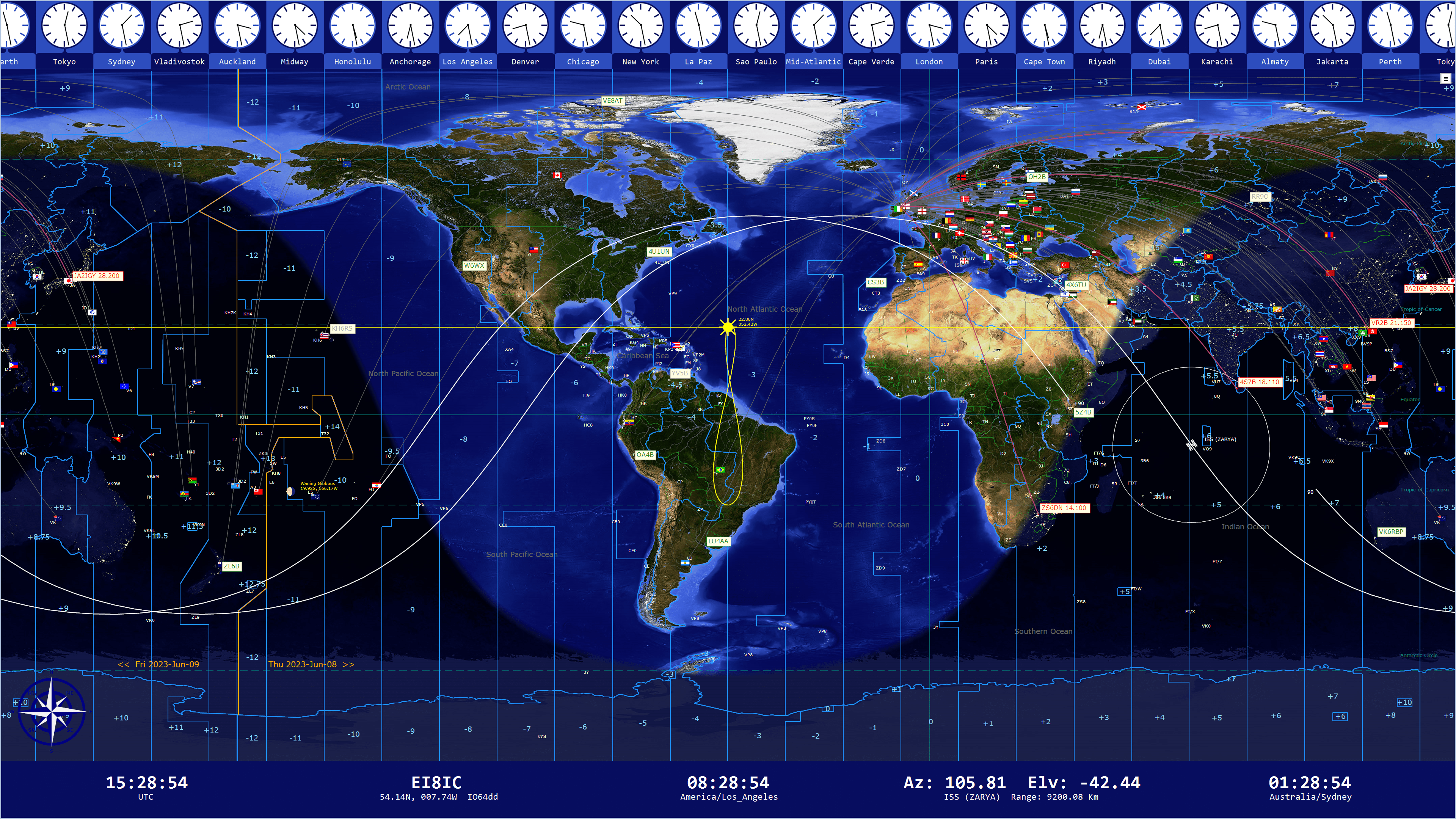 World Clock Map Real Time(05)