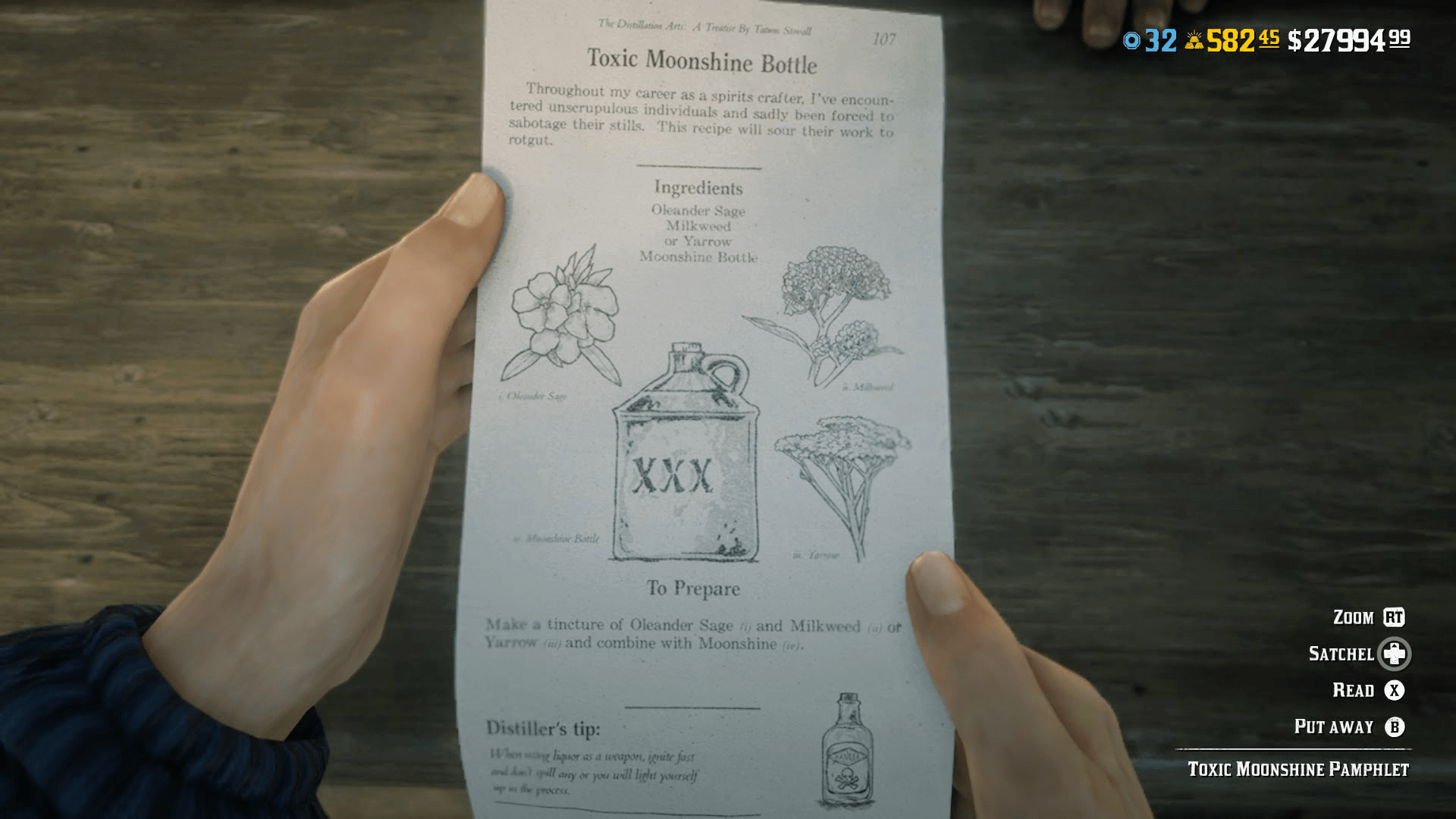 Red Dead Redemption 2 Recipes With Sage