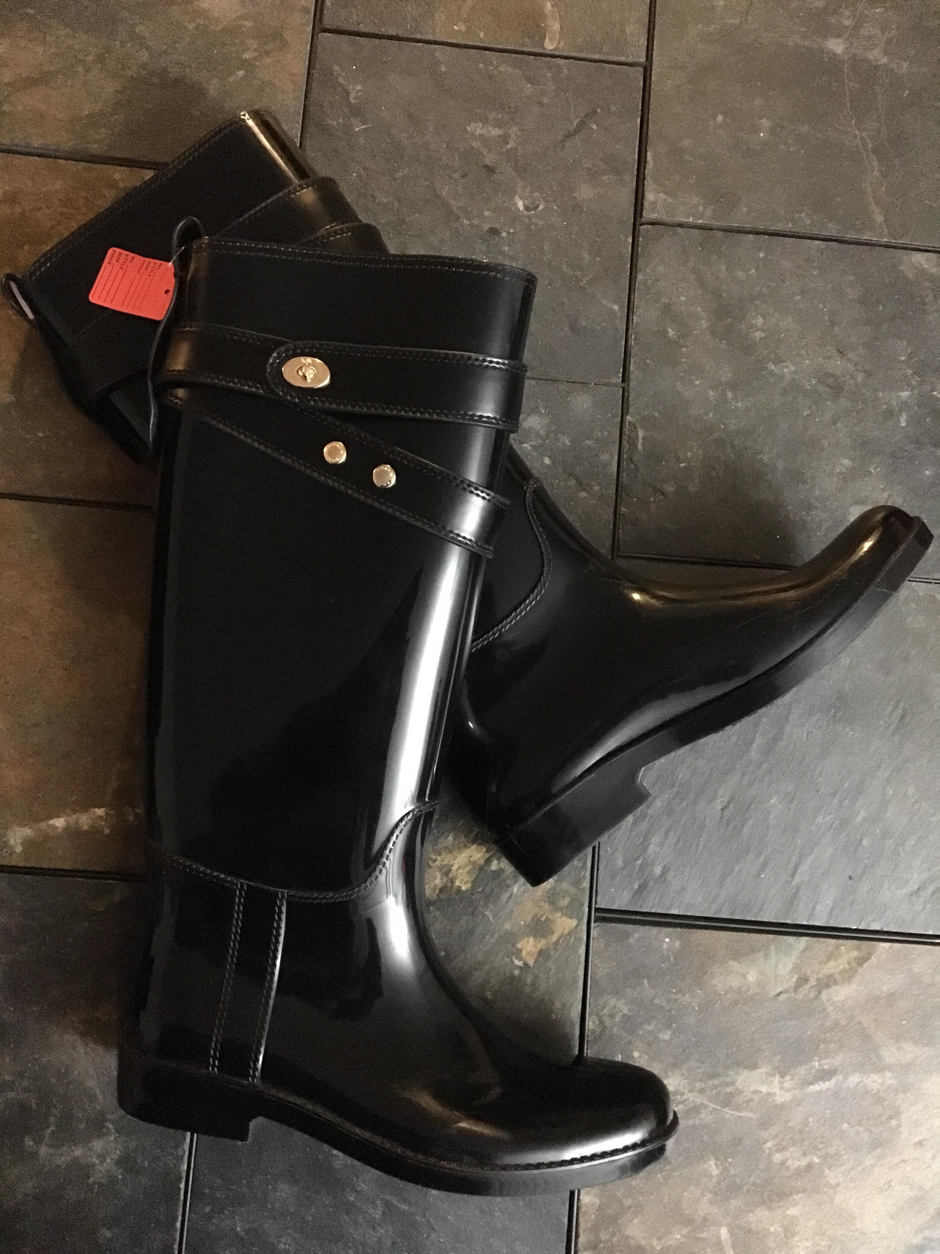 Practically brand new Coach rain boots 7 r/ThriftStoreHauls