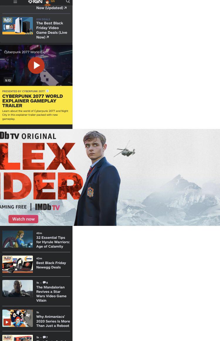 Hey IGN, this stupid ad has been messing up the website all day. r/IGN