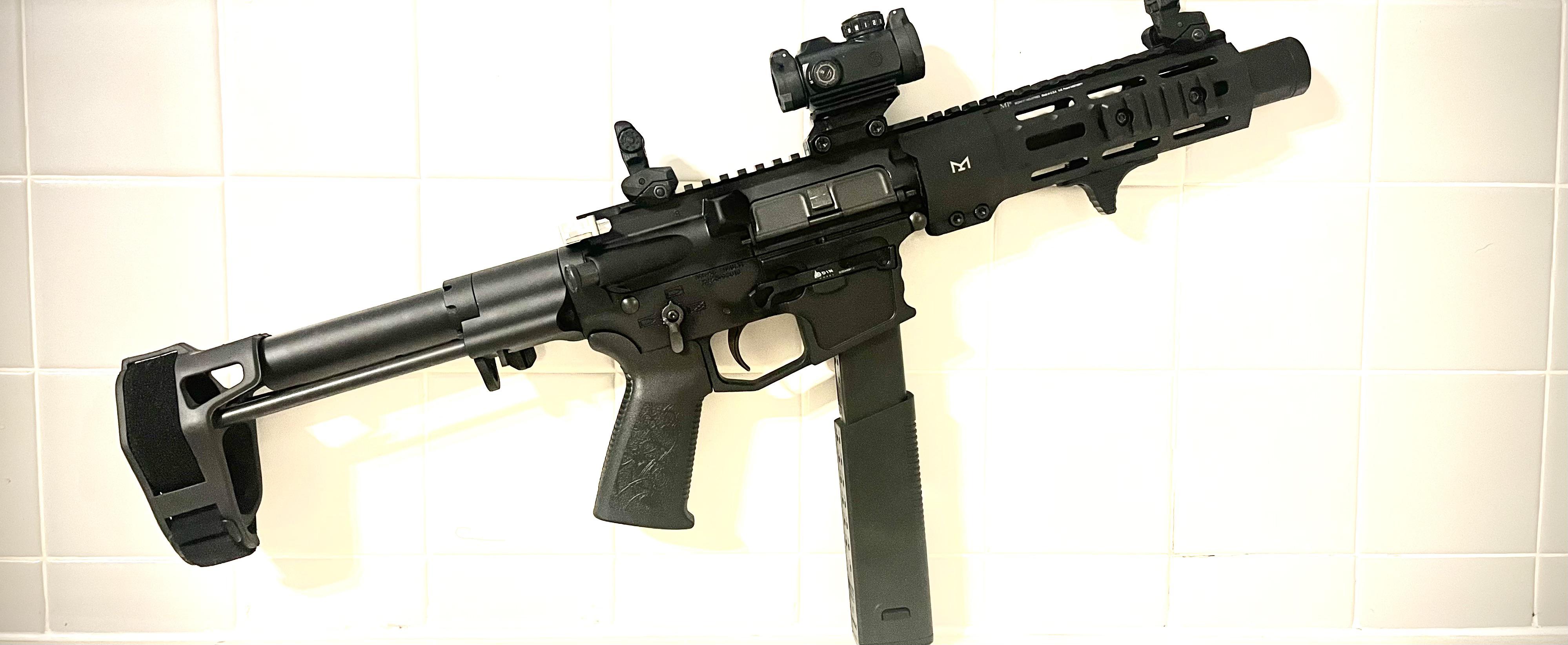 Update AR45 after 200 rounds down range new lighter 7.5oz kvp extended