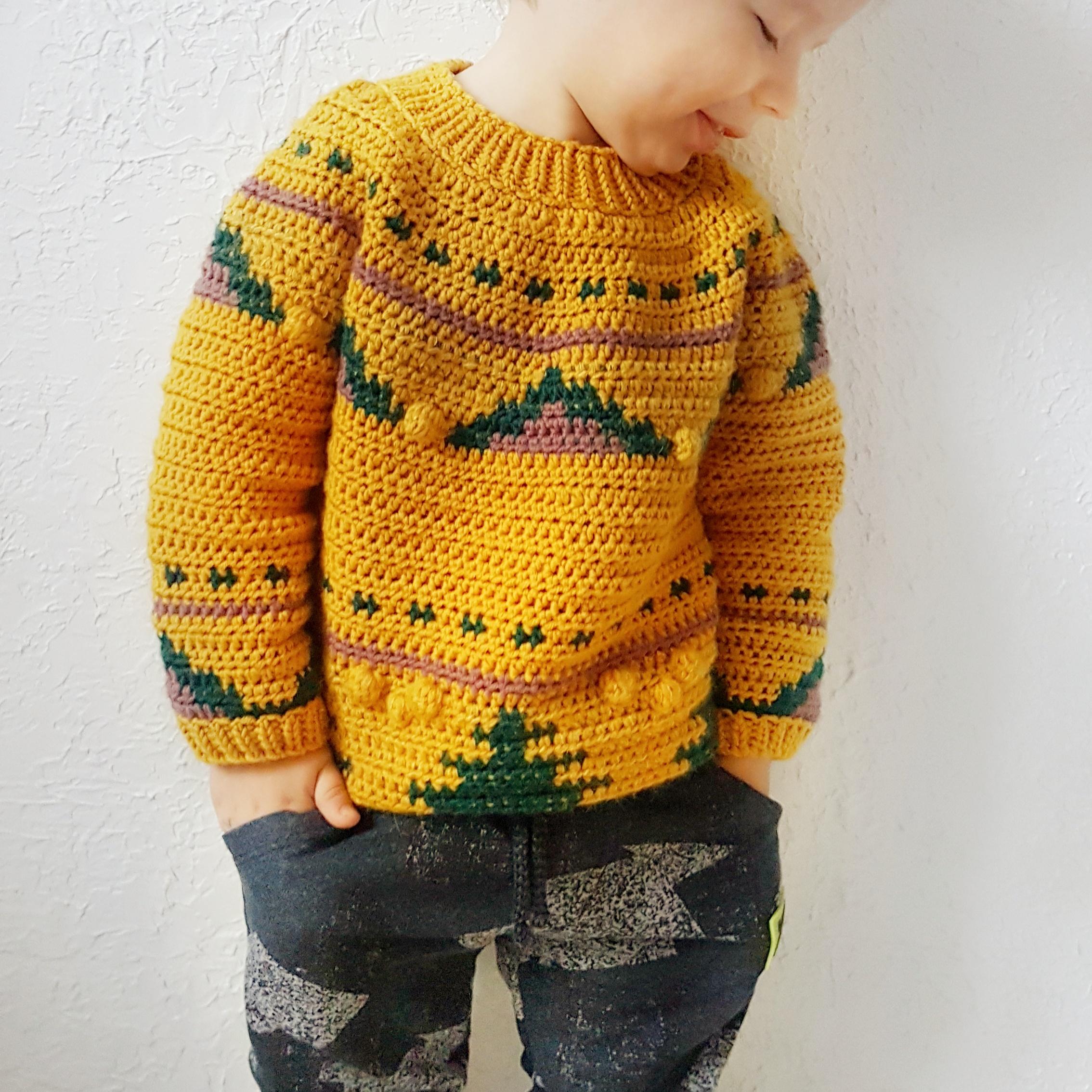 Woolen warm sweater boy for walking in the park. r/BabyClothes