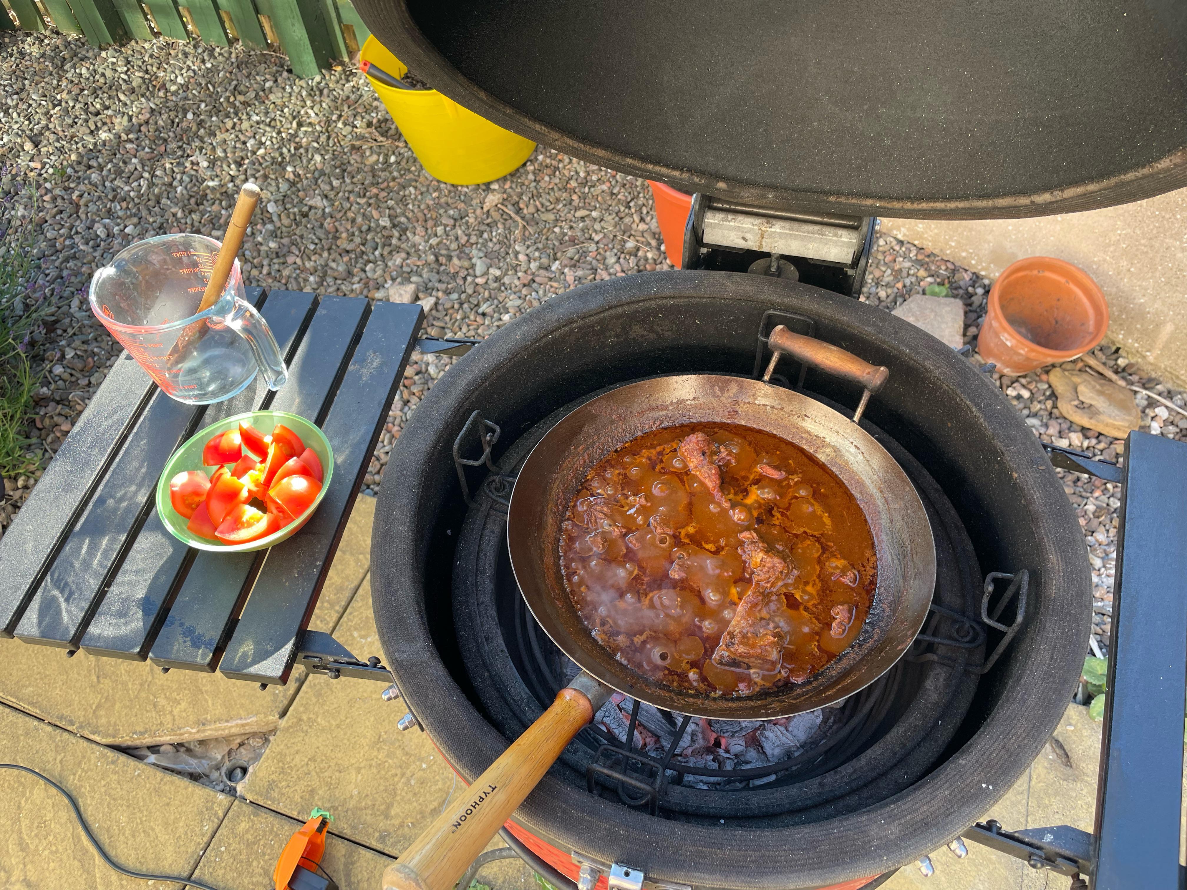 Slow cooked lamb being turned in to a Friday night lamb madras r