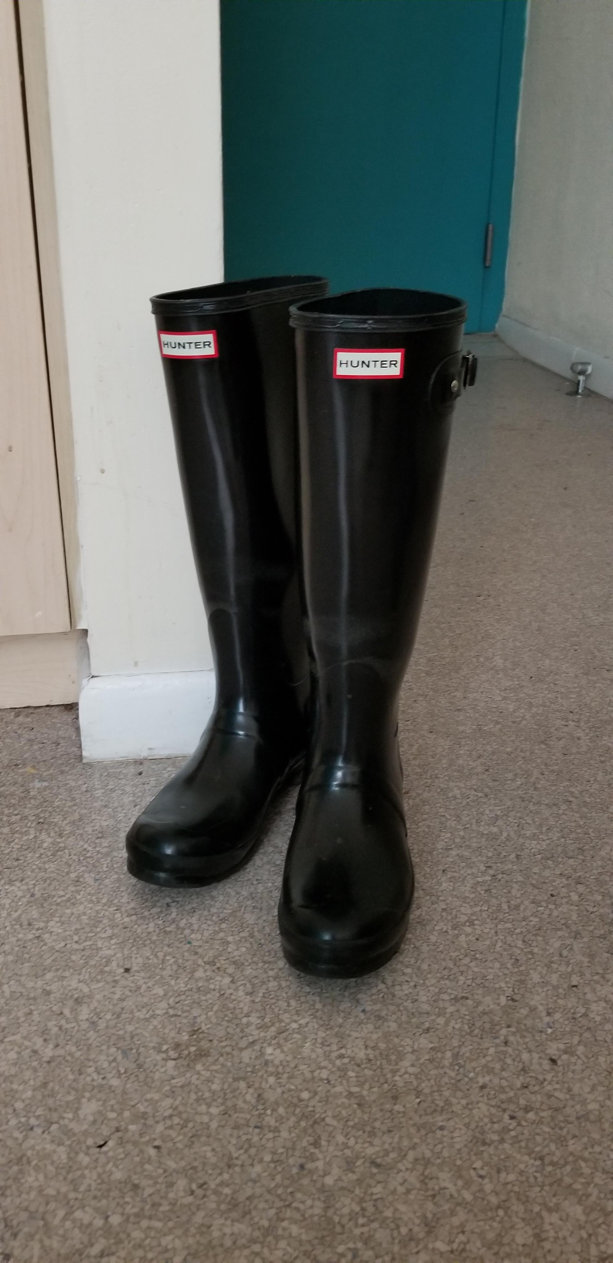 The most exciting purchase of my time in vet school. Hunter boots rain