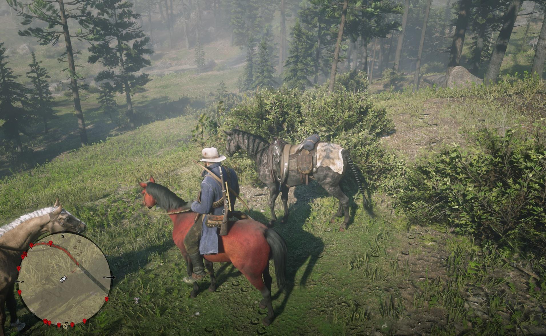 Chestnut arabian horse rdr2