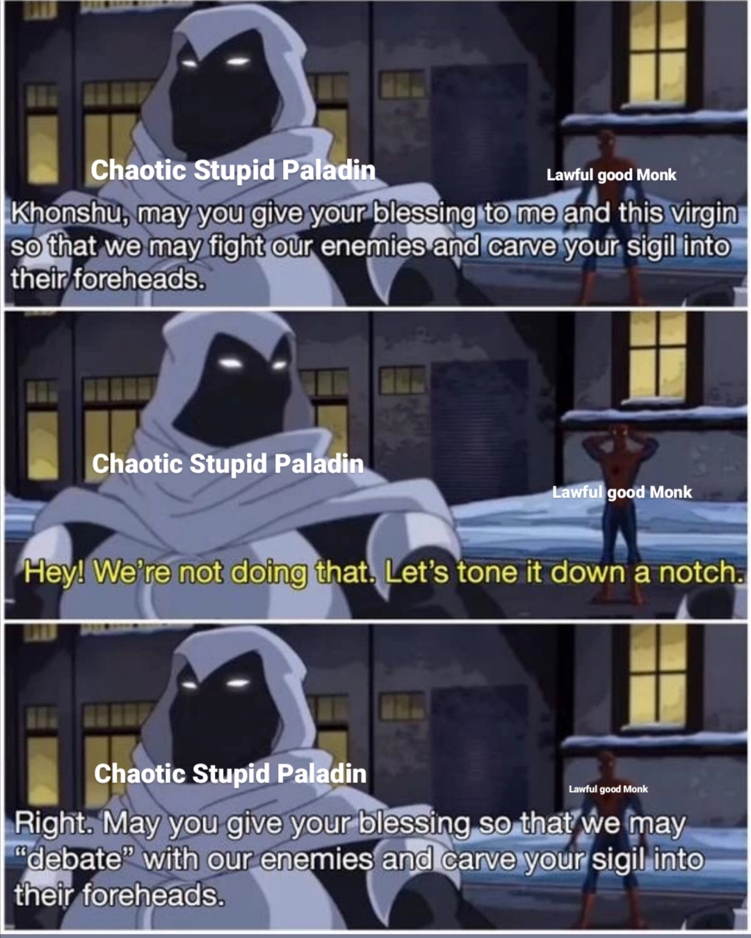 Moon Knight is just too good r/dndmemes