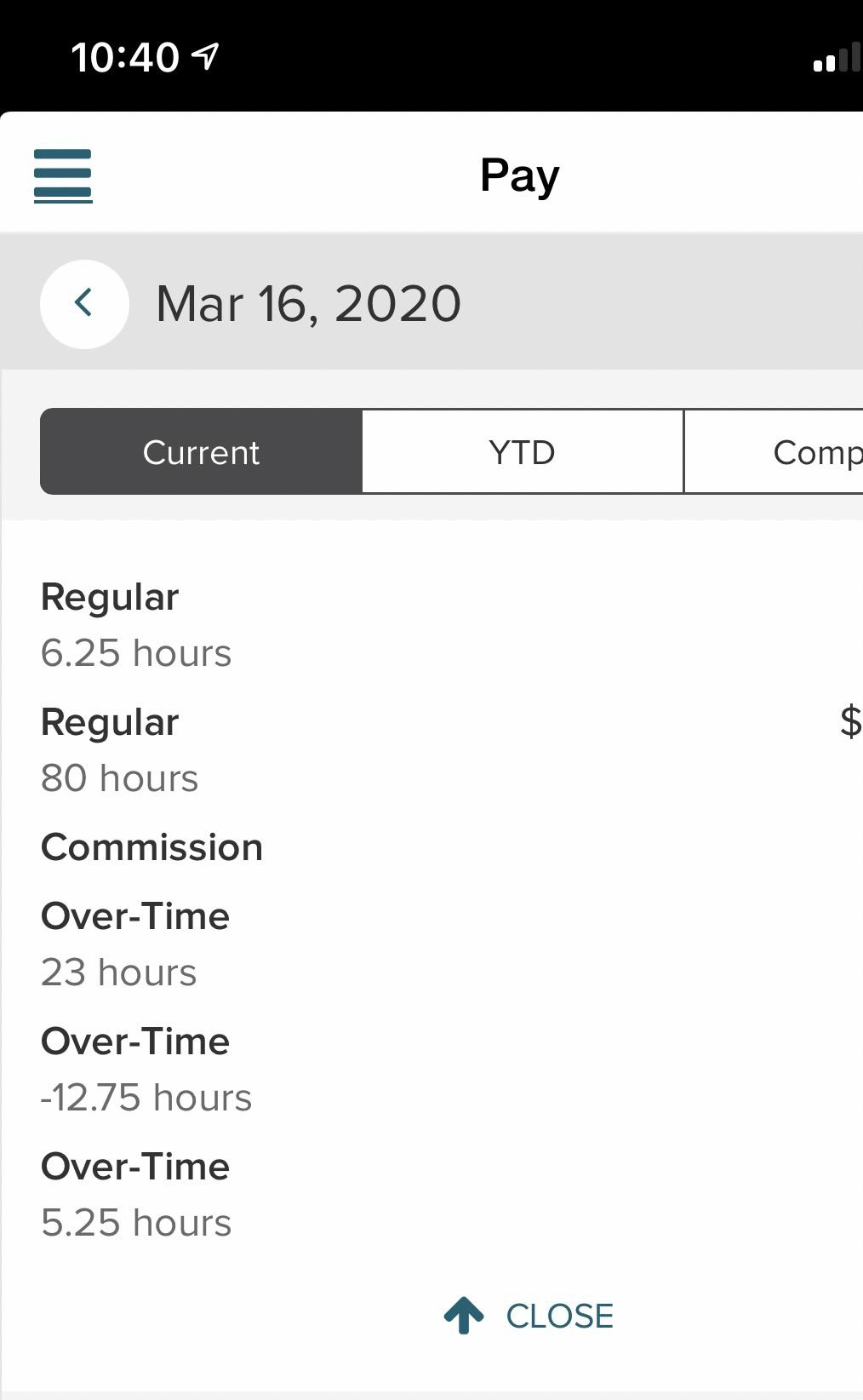 If there’s a negative overtime amount displayed on my paycheck with a