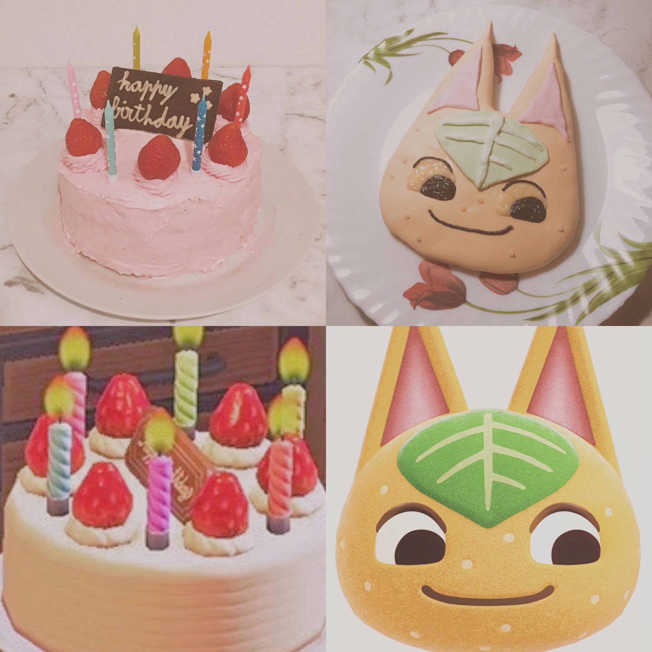 i recreated acnh’s bday cake & also made a tangy one for my birthday