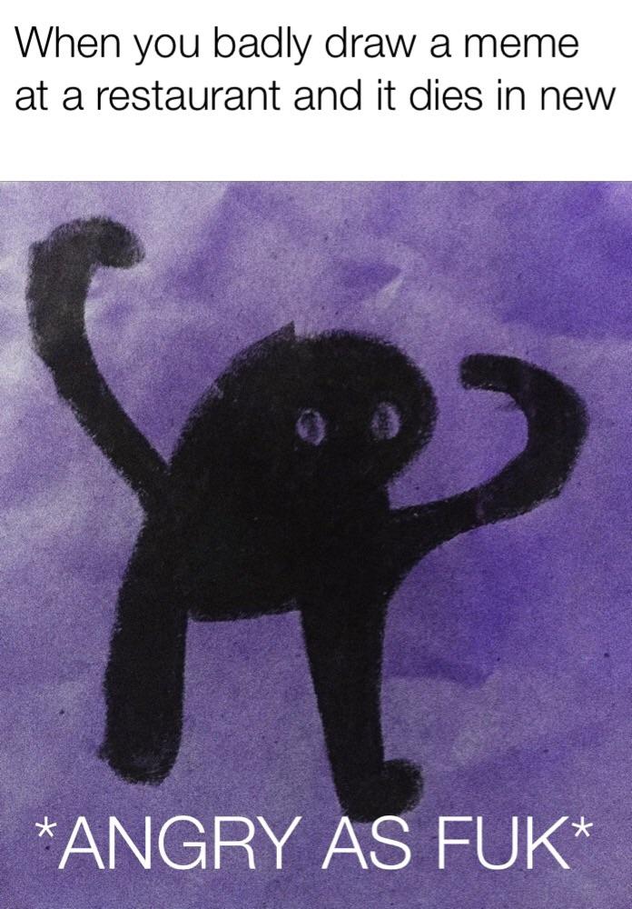 I love when restaurants make the tablecloth paper! r/memes