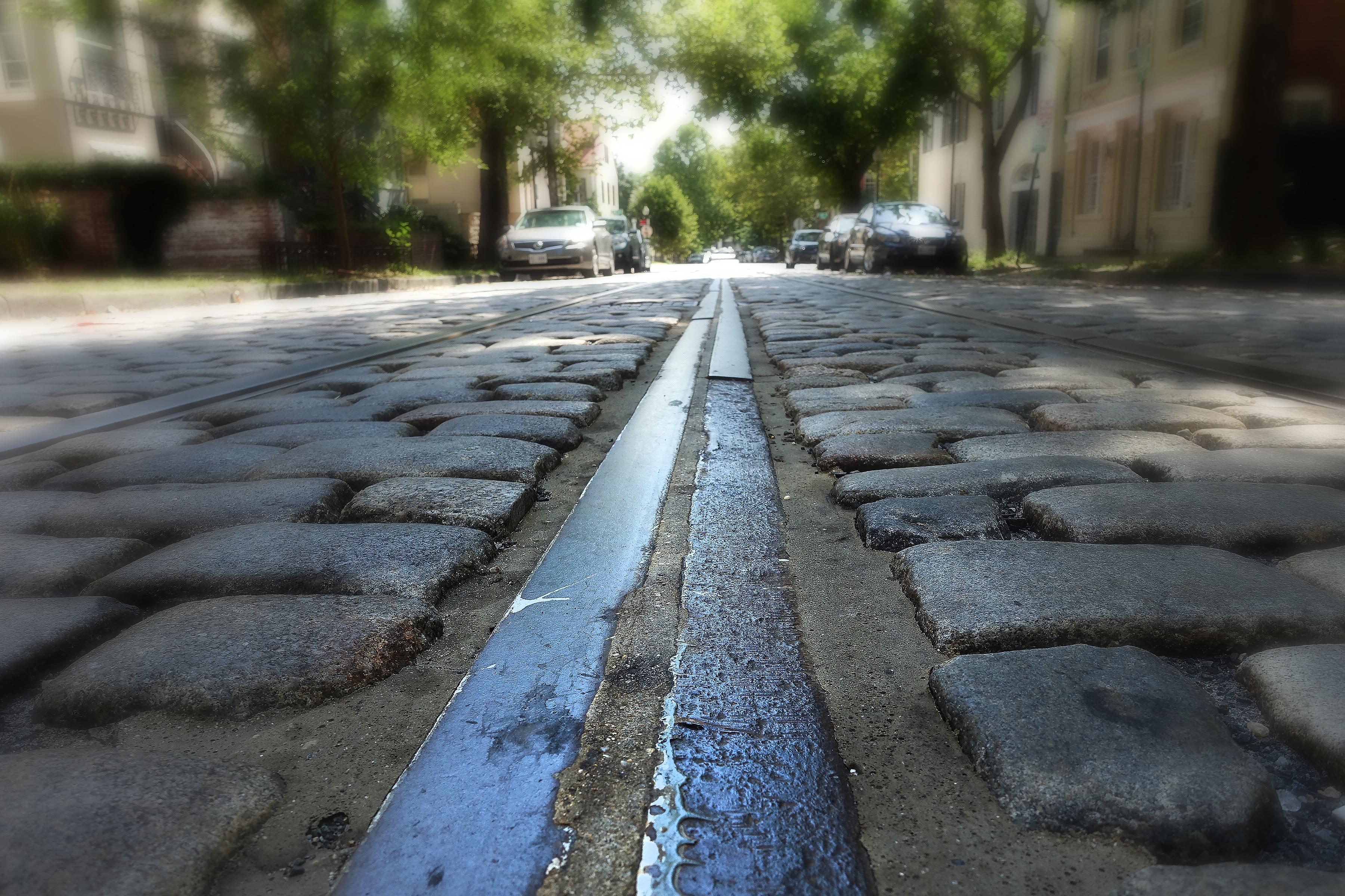 The cobblestone streets of Washington, DC. washingtondc