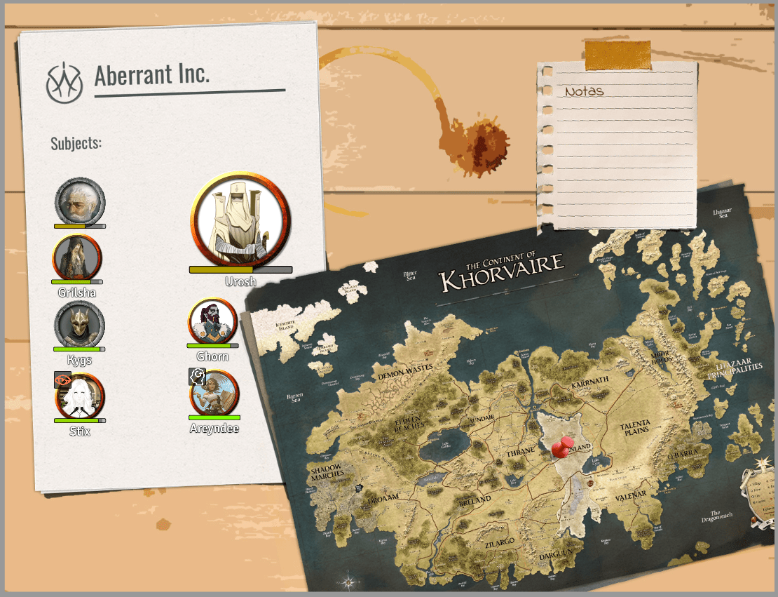 Made a cool landing page for our Eberron campaign, styled as an actual