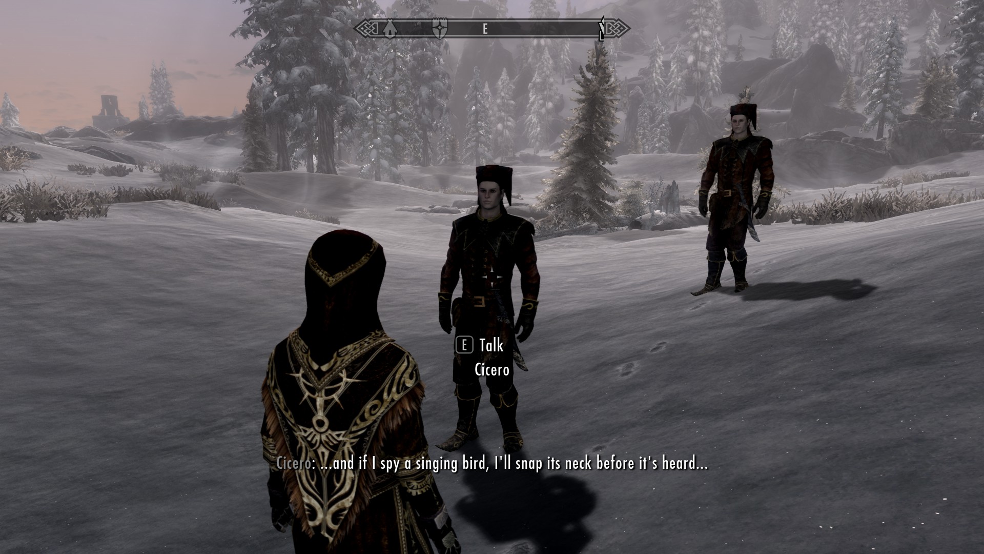 Fun new glitch... One Cicero is more than enough! r/skyrim