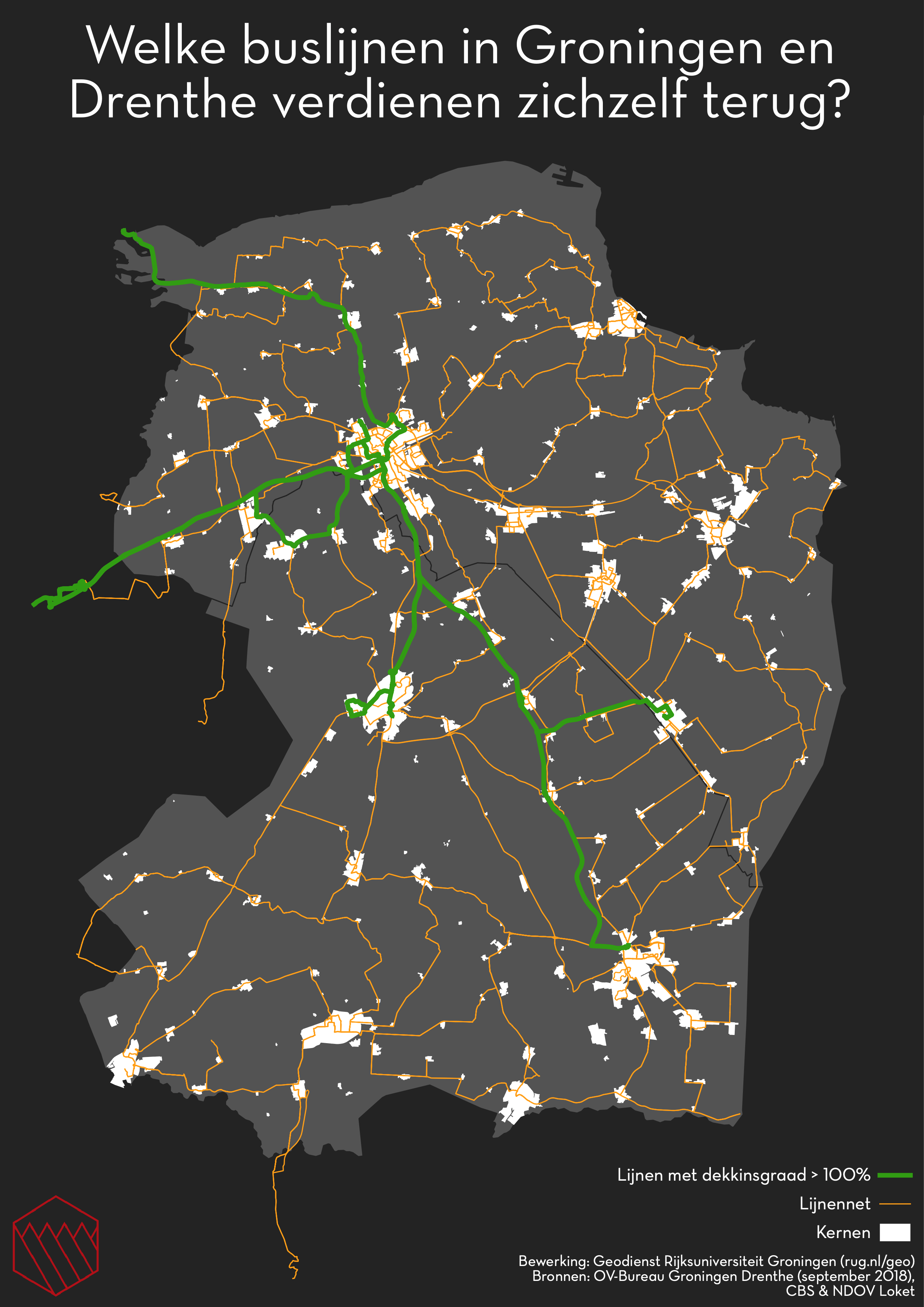 Buslijnen Groningen Kaart Belgie Hoe rendabel is het busvervoer? We zochten de winstgevende buslijnen in