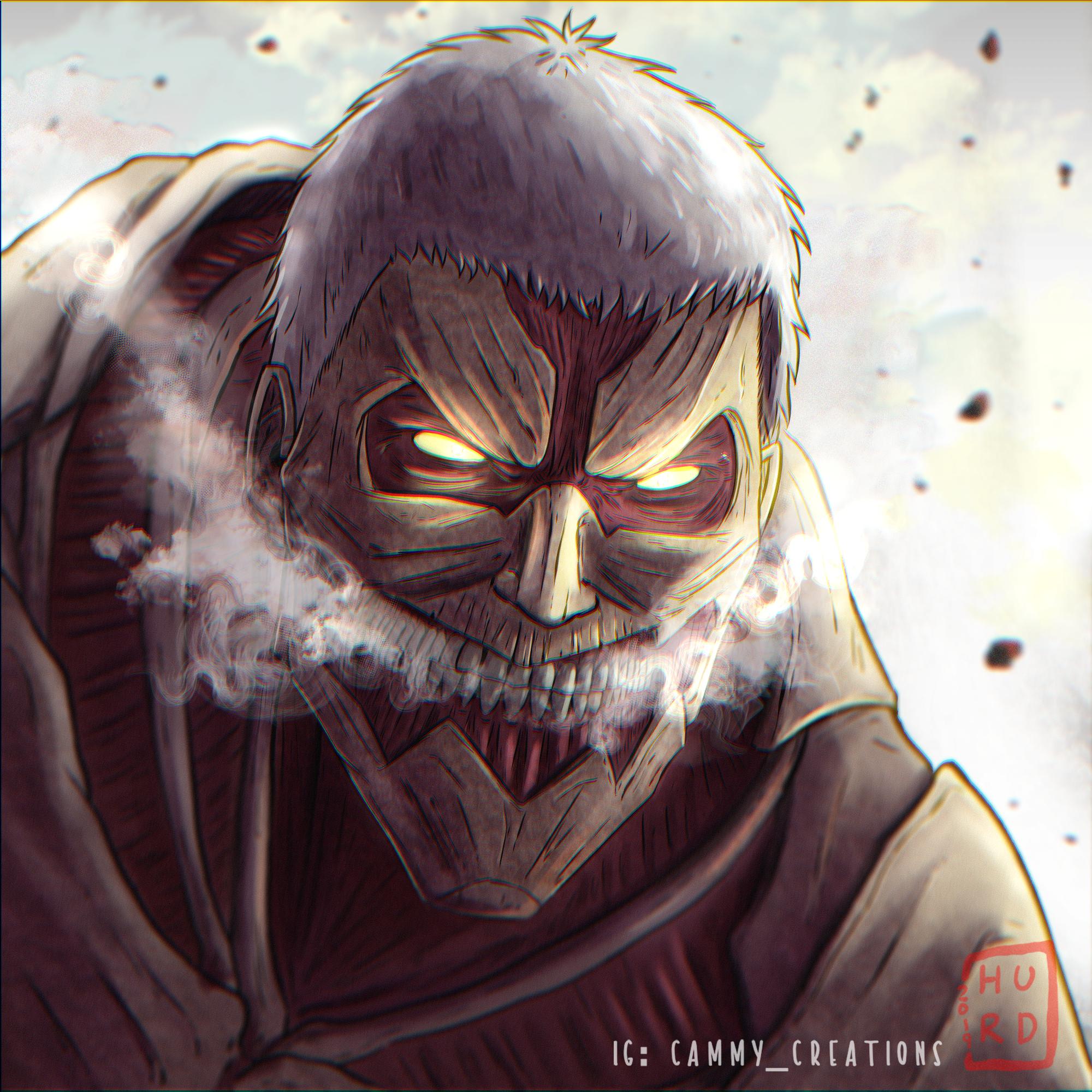 (Anime Spoilers) Armoured Titan Fanart I did to celebrate the Return