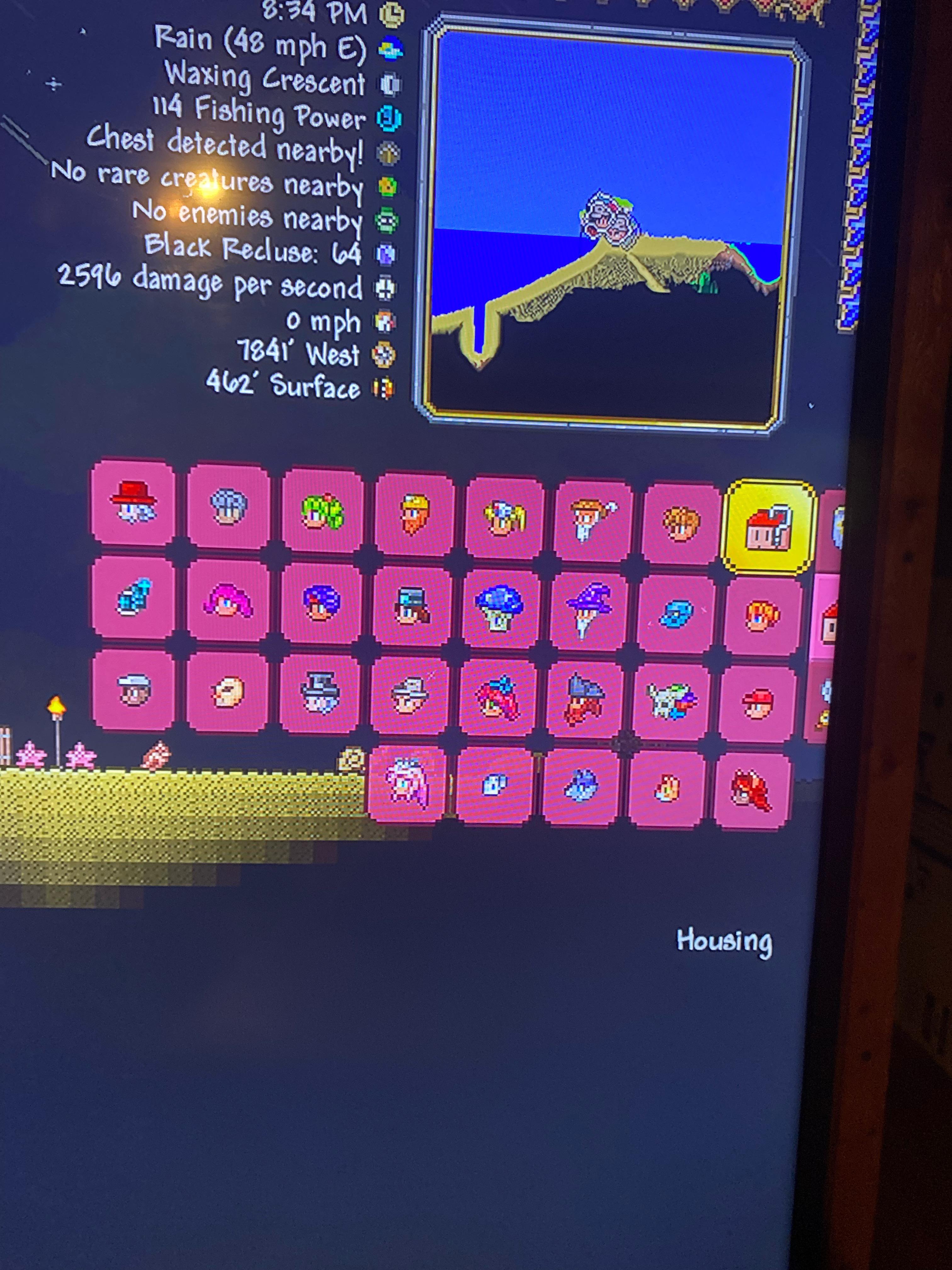 after a while, I managed to get every npc ( not including santa ) r