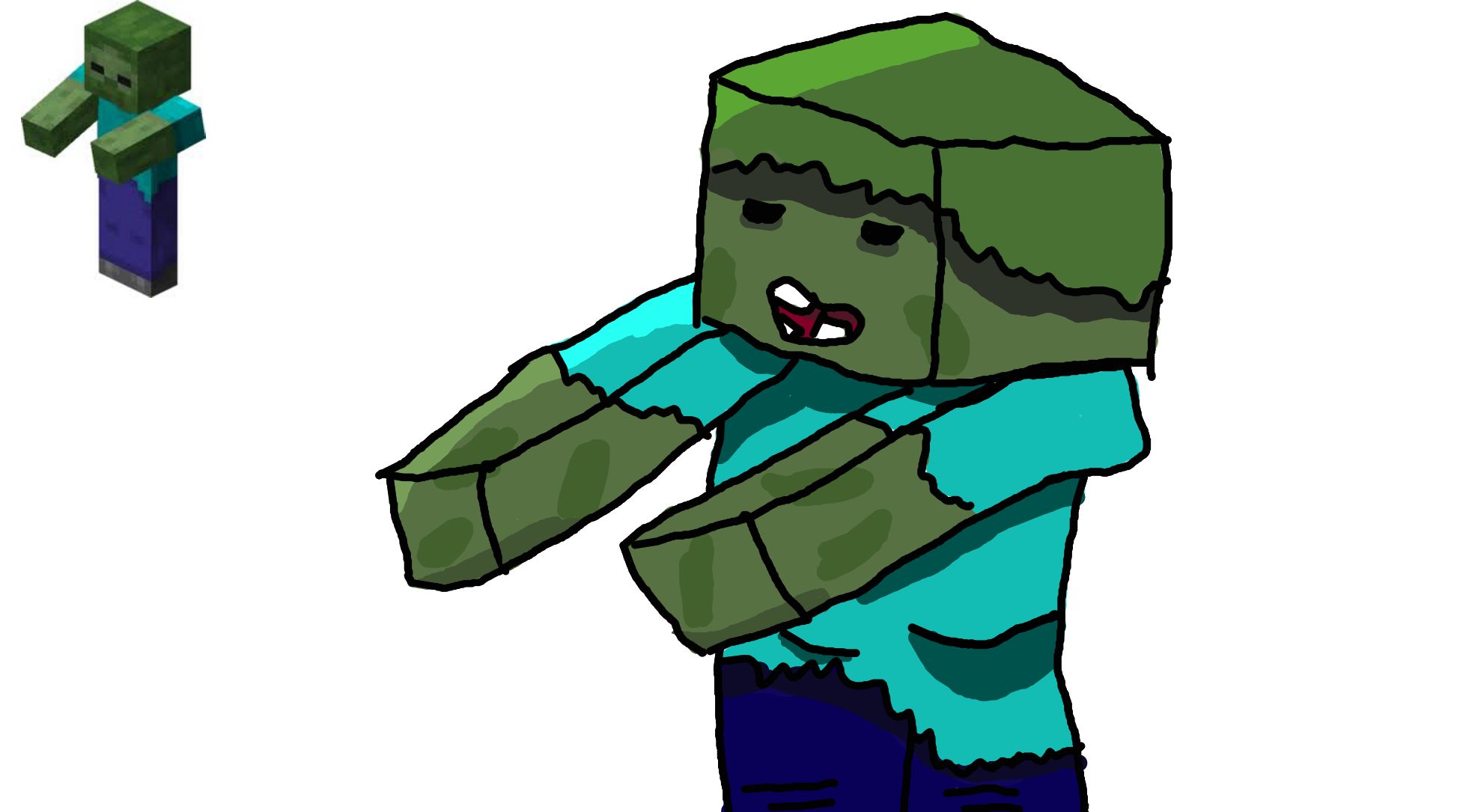 Minecraft Zombie Art Telegraph