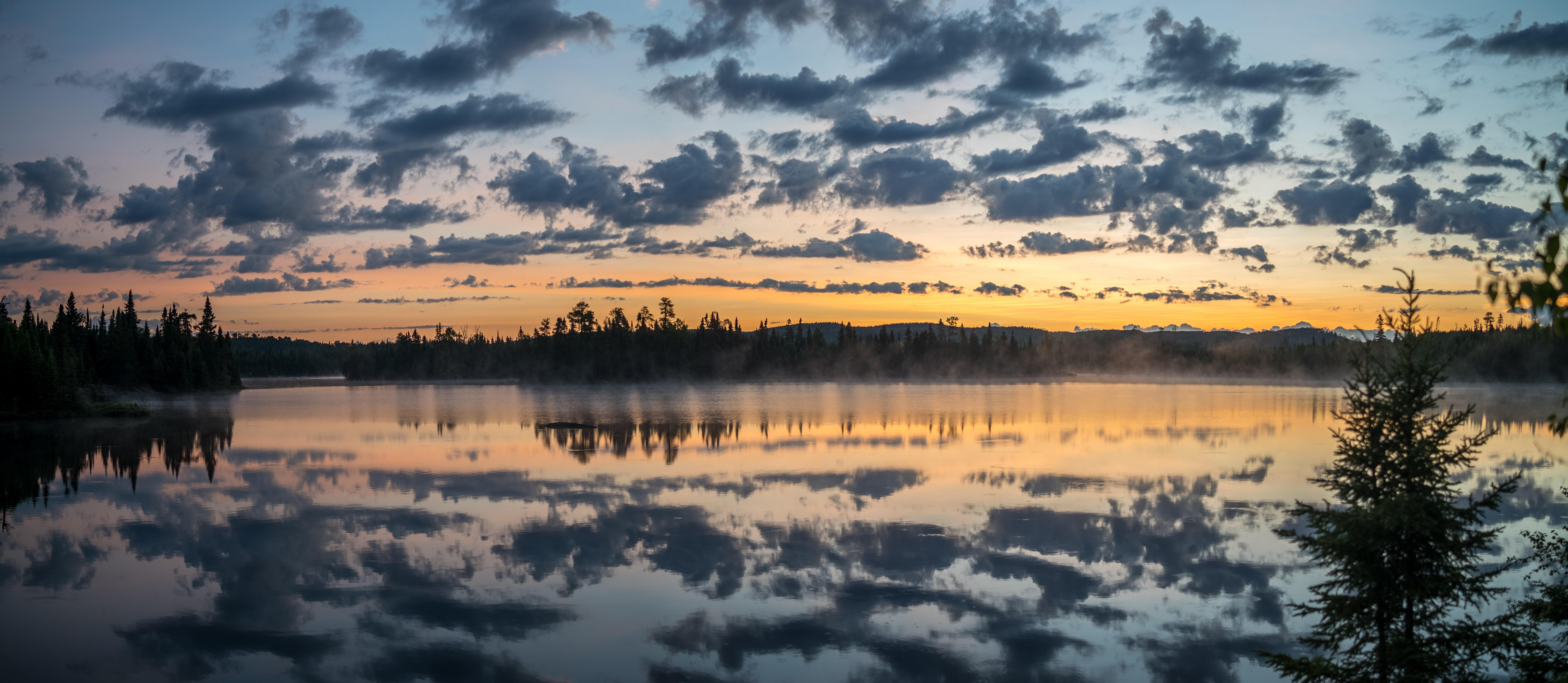 [7646x3332] Cherokee Lake, Boundary Waters, MN [OC] [7467x3333] /r