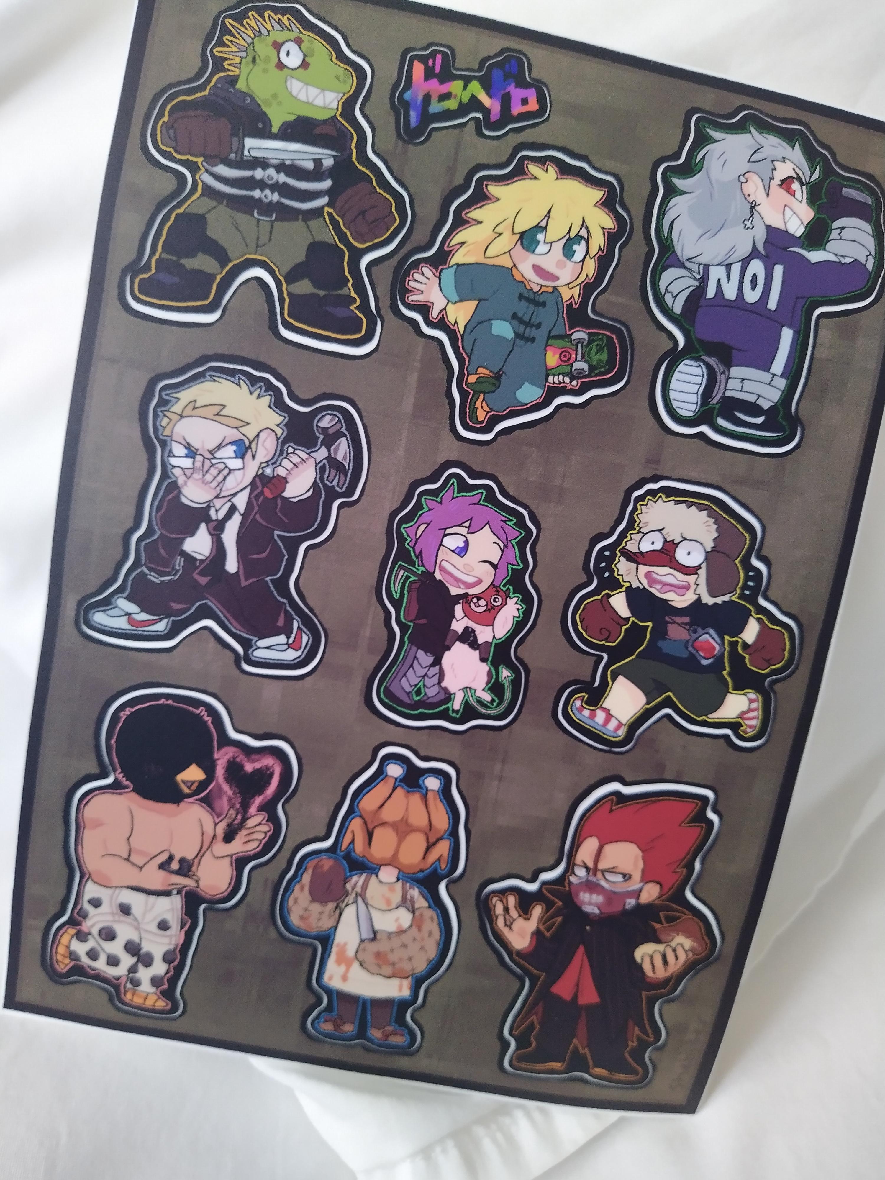 Dorohedoro stickers I got today from Etsy!! r/Dorohedoro