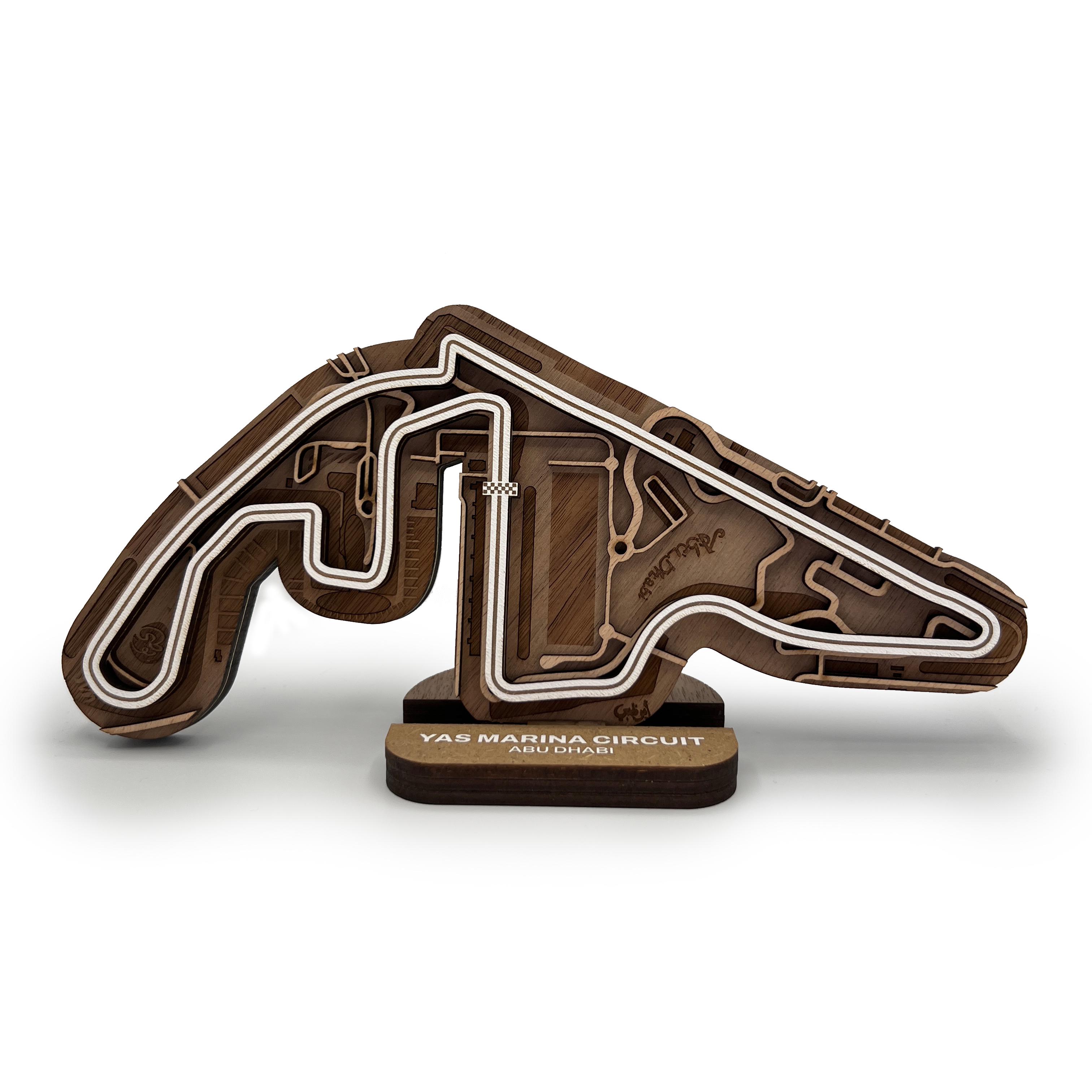 Yas Marina Circuit Wooden Racetrack Art 🥰 u/miniracetracks