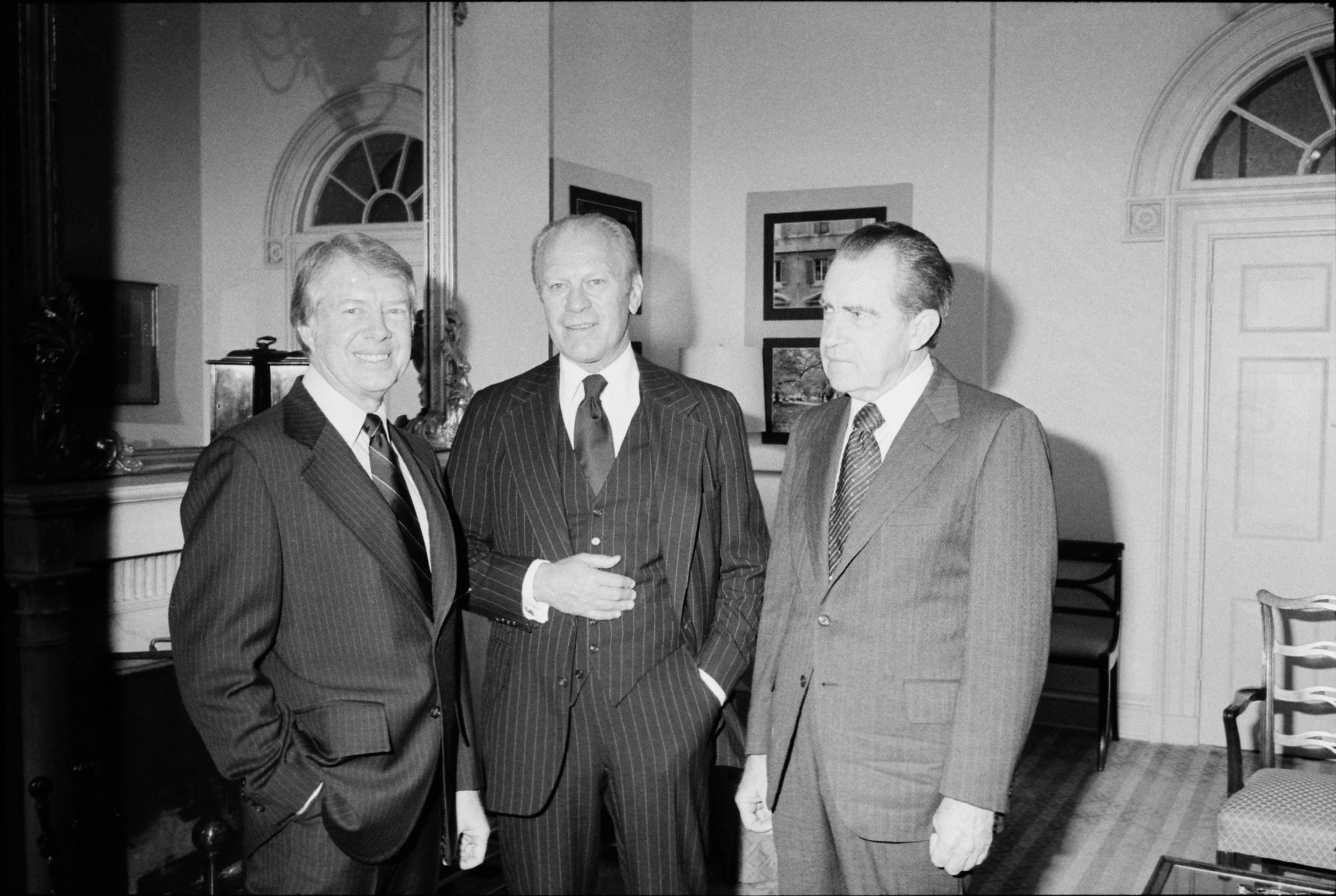 Jimmy Carter with Gerald Ford and Richard Nixon in 1978 r/OldSchoolCool